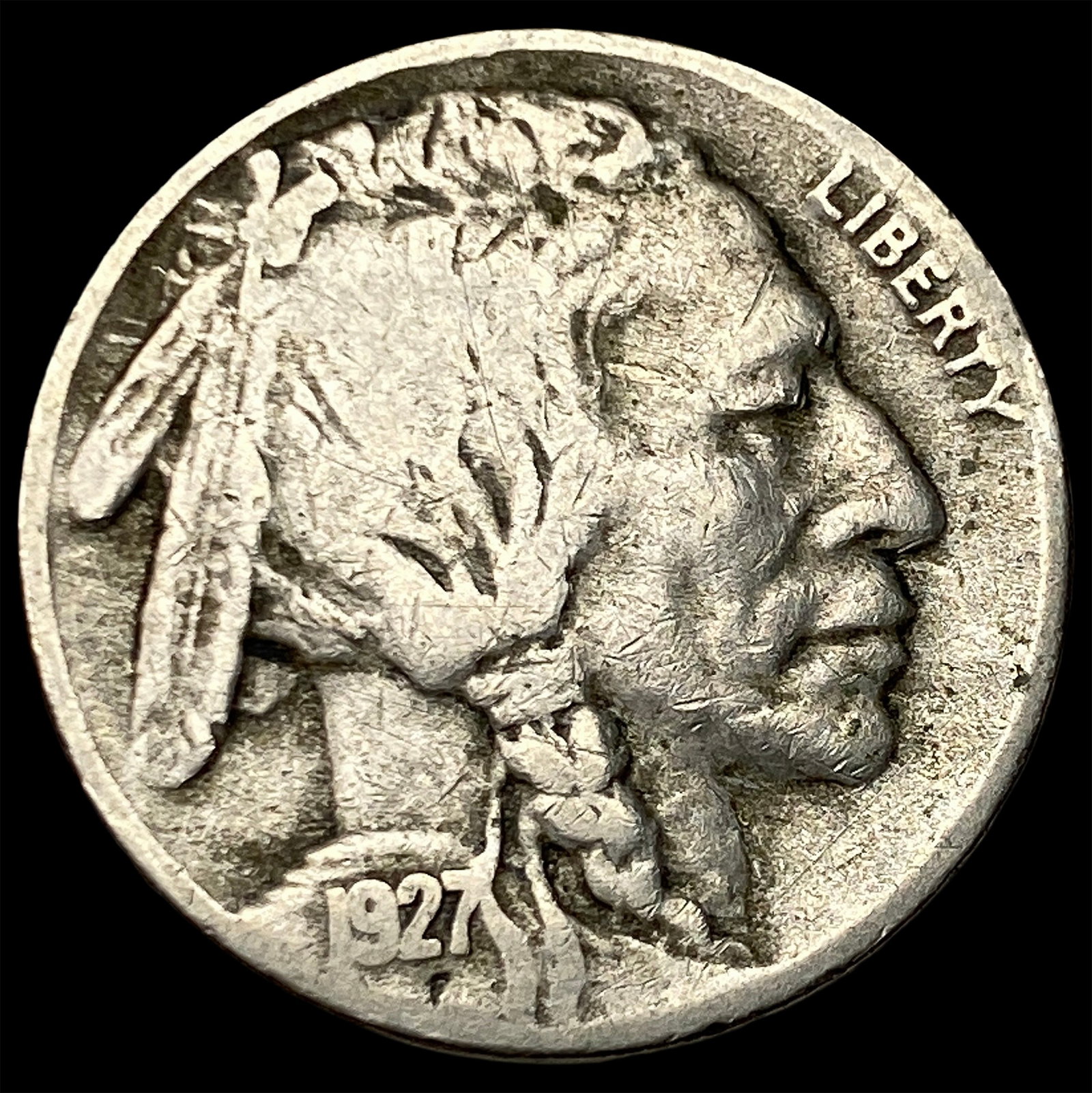 1927-S Buffalo Nickel LIGHTLY CIRCULATED: 1927-S Buffalo Nickel LIGHTLY CIRCULATED