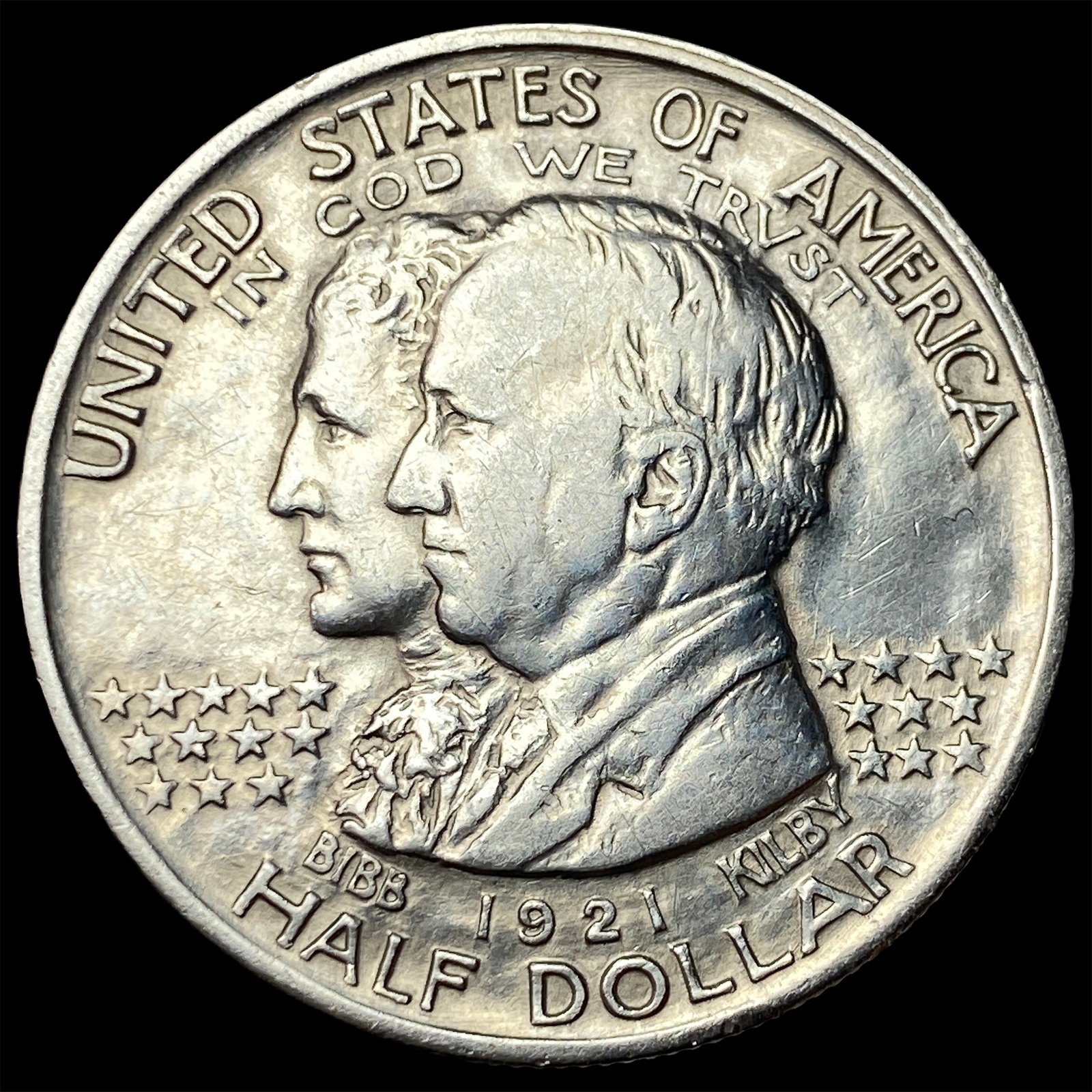1921 Silver Alabama Half Dollar CLOSELY UNCIRCULATED: 1921 Silver Alabama Half Dollar CLOSELY UNCIRCULATED