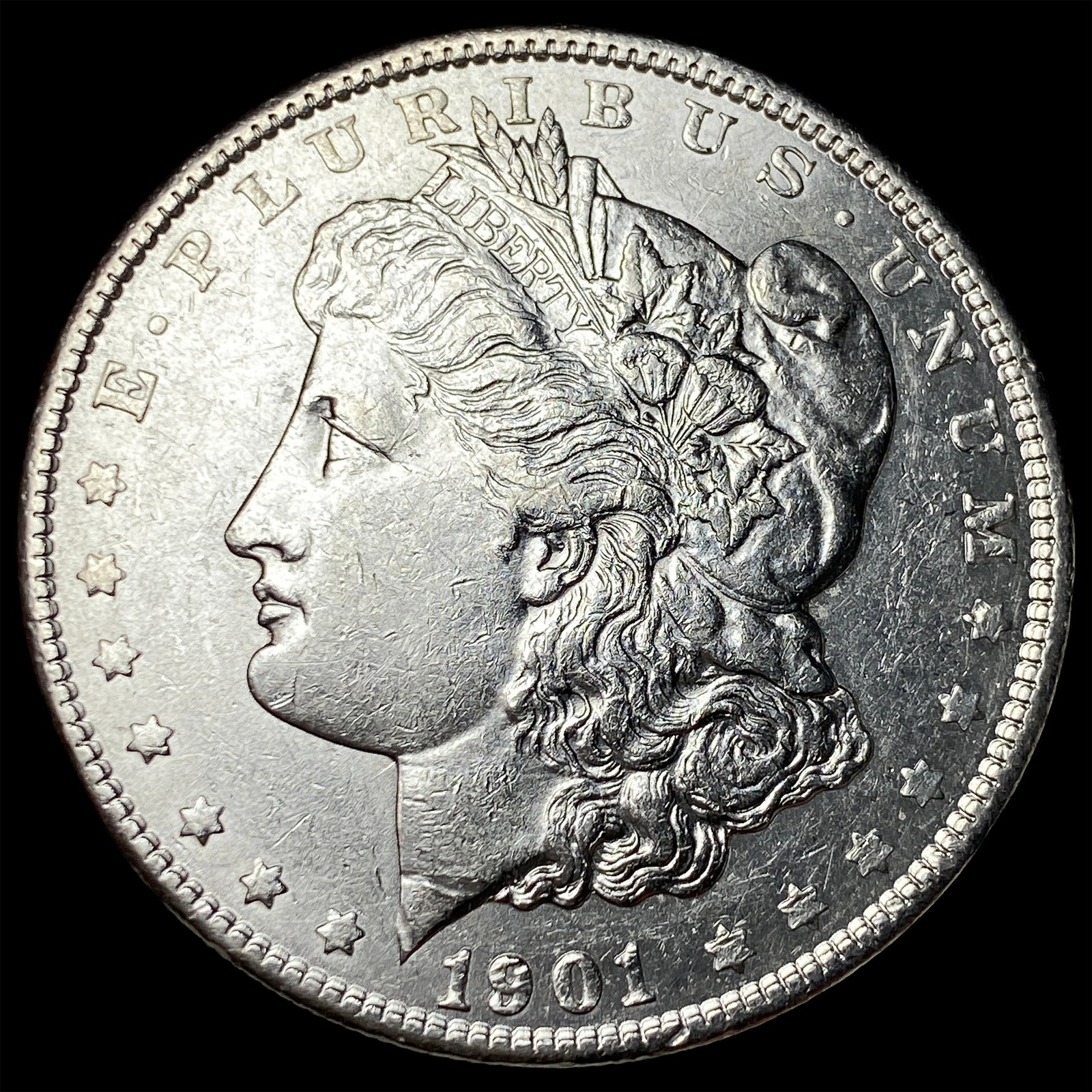 1901 Morgan Silver Dollar CLOSELY UNCIRCULATED: 1901 Morgan Silver Dollar CLOSELY UNCIRCULATED