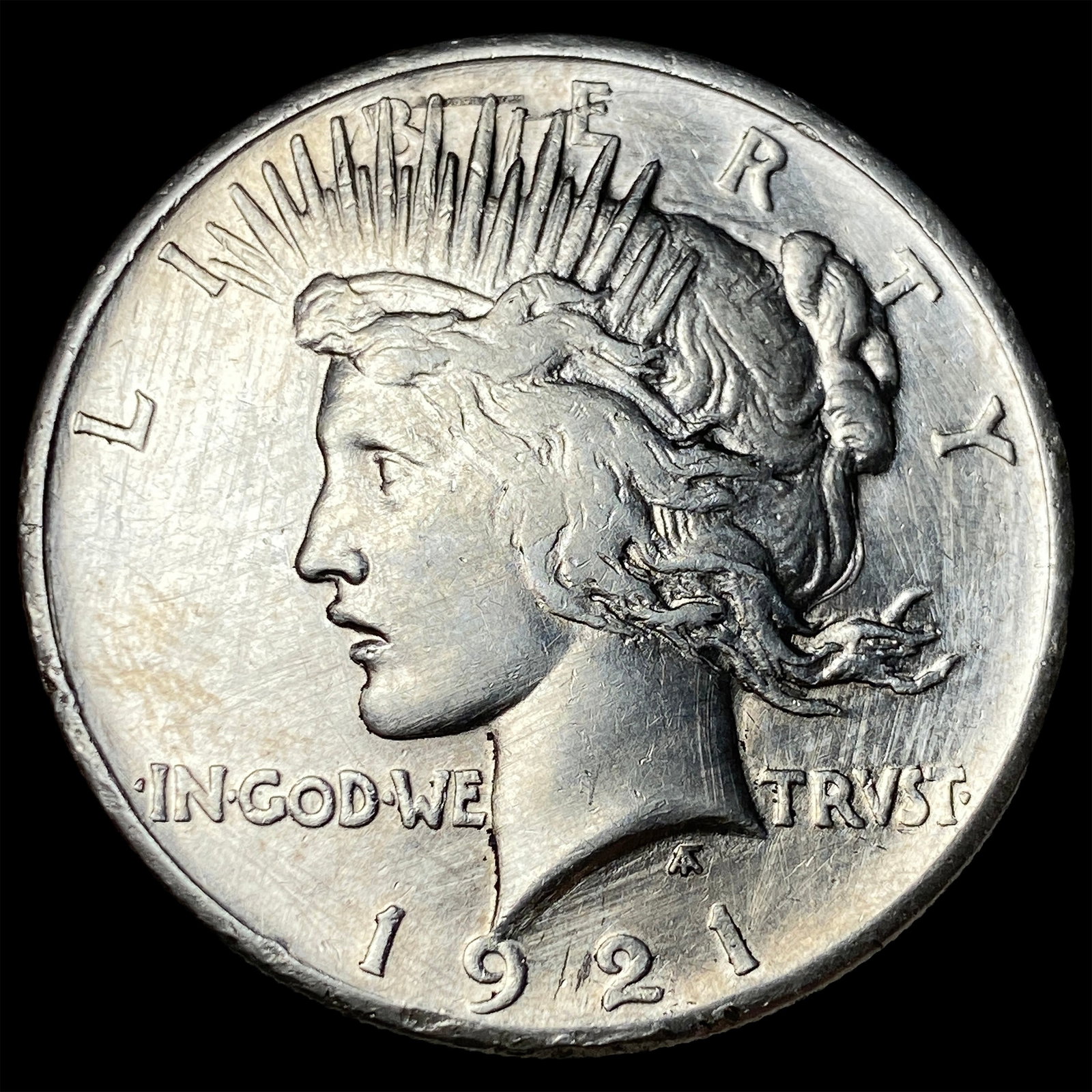 1921 Silver Peace Dollar CLOSELY UNCIRCULATED: 1921 Silver Peace Dollar CLOSELY UNCIRCULATED