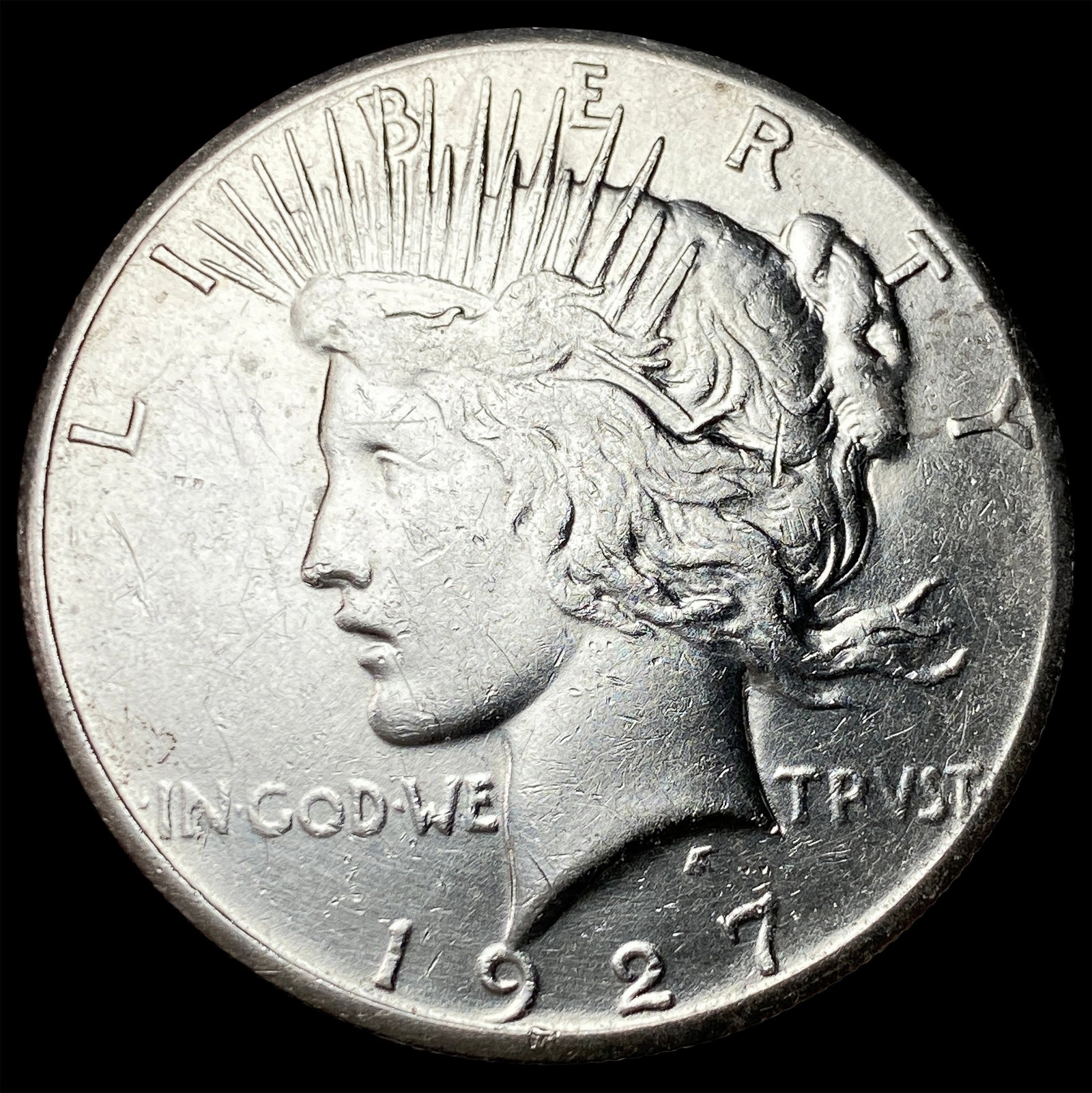 1927 Peace Silver Dollar CLOSELY UNCIRCULATED