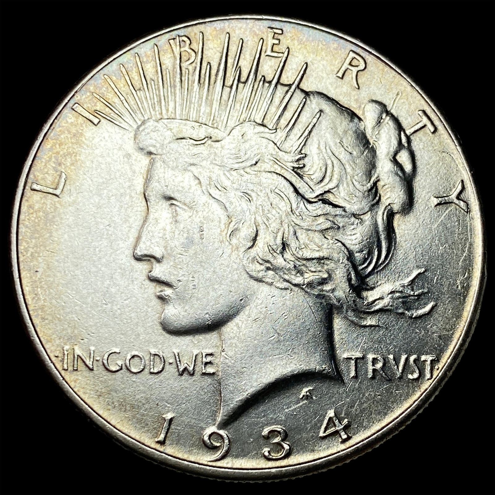 1934 Silver Peace Dollar CHOICE AU