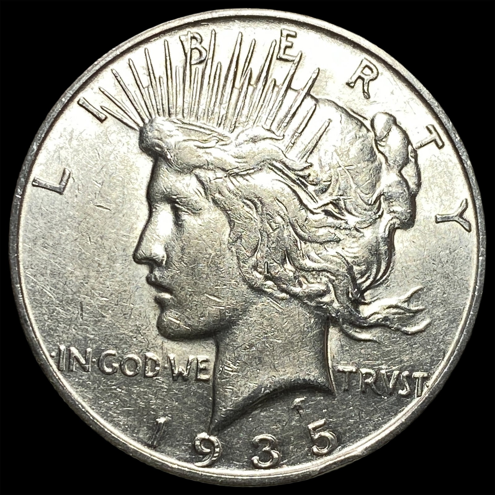 1935-S Silver Peace Dollar CLOSELY UNCIRCULATED