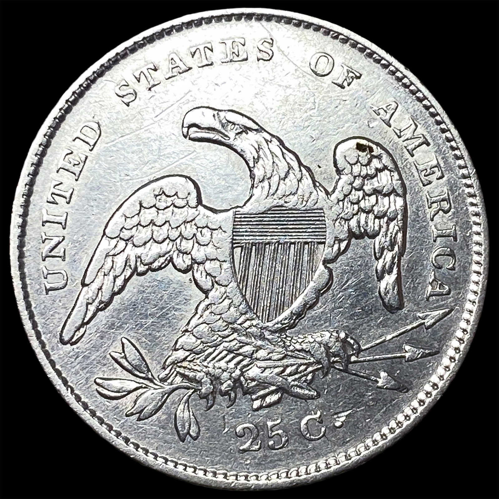 1831 Capped Bust Silver Quarter CLOSELY UNCIRCULATED - 2
