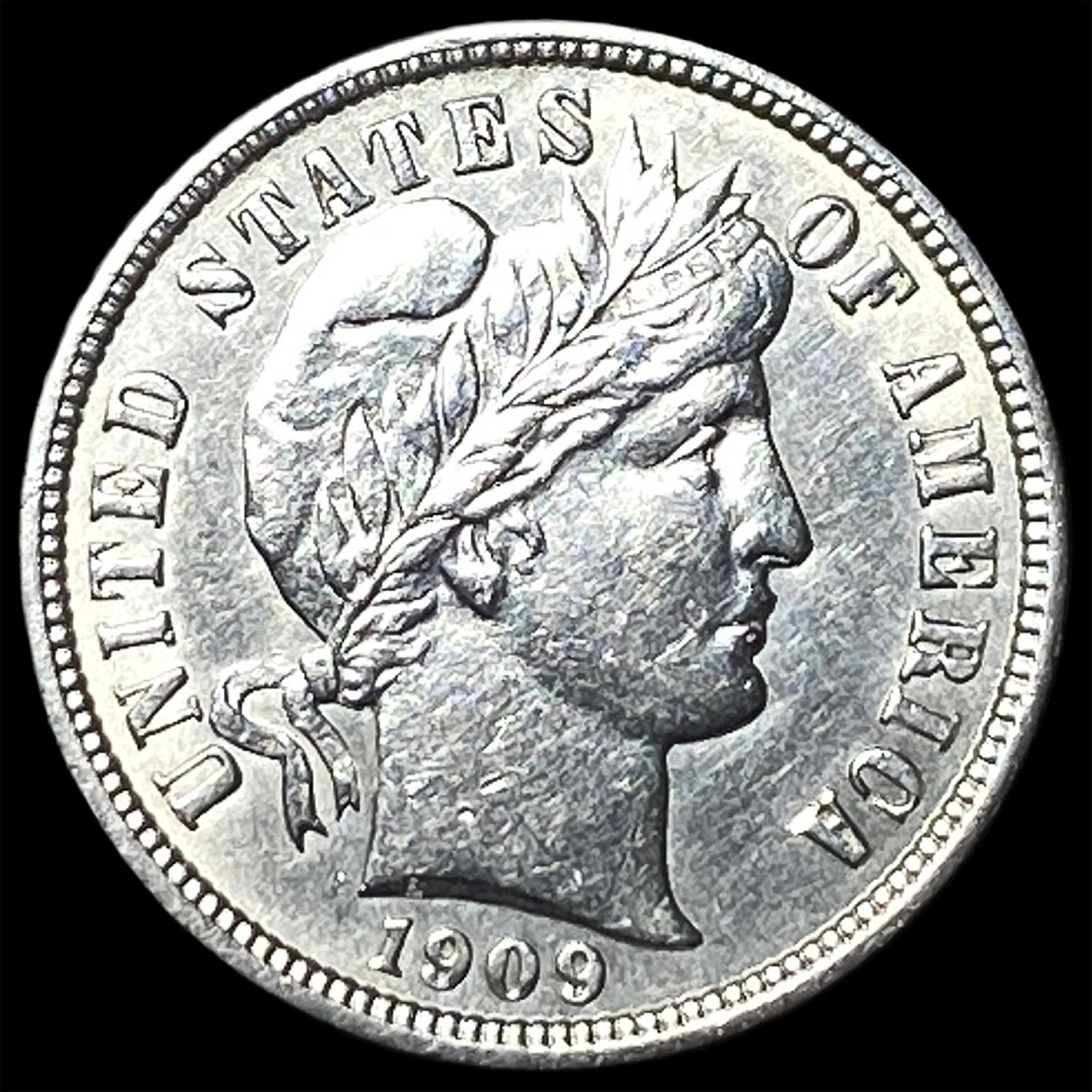 1909 Silver Barber Dime UNCIRCULATED: 1909 Silver Barber Dime UNCIRCULATED