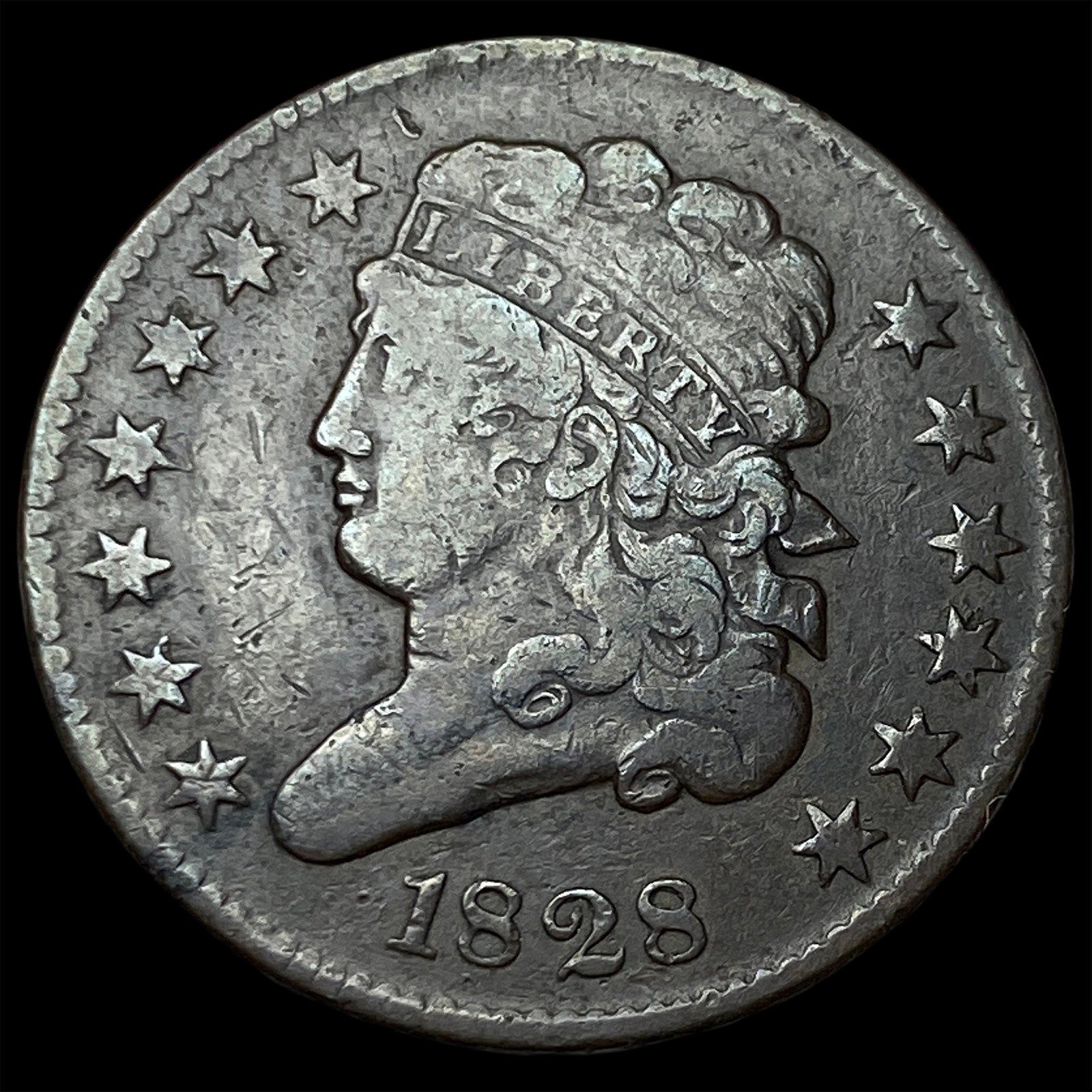 1828 Classic Head Half Cent LIGHTLY CIRCULATED: 1828 Classic Head Half Cent LIGHTLY CIRCULATED