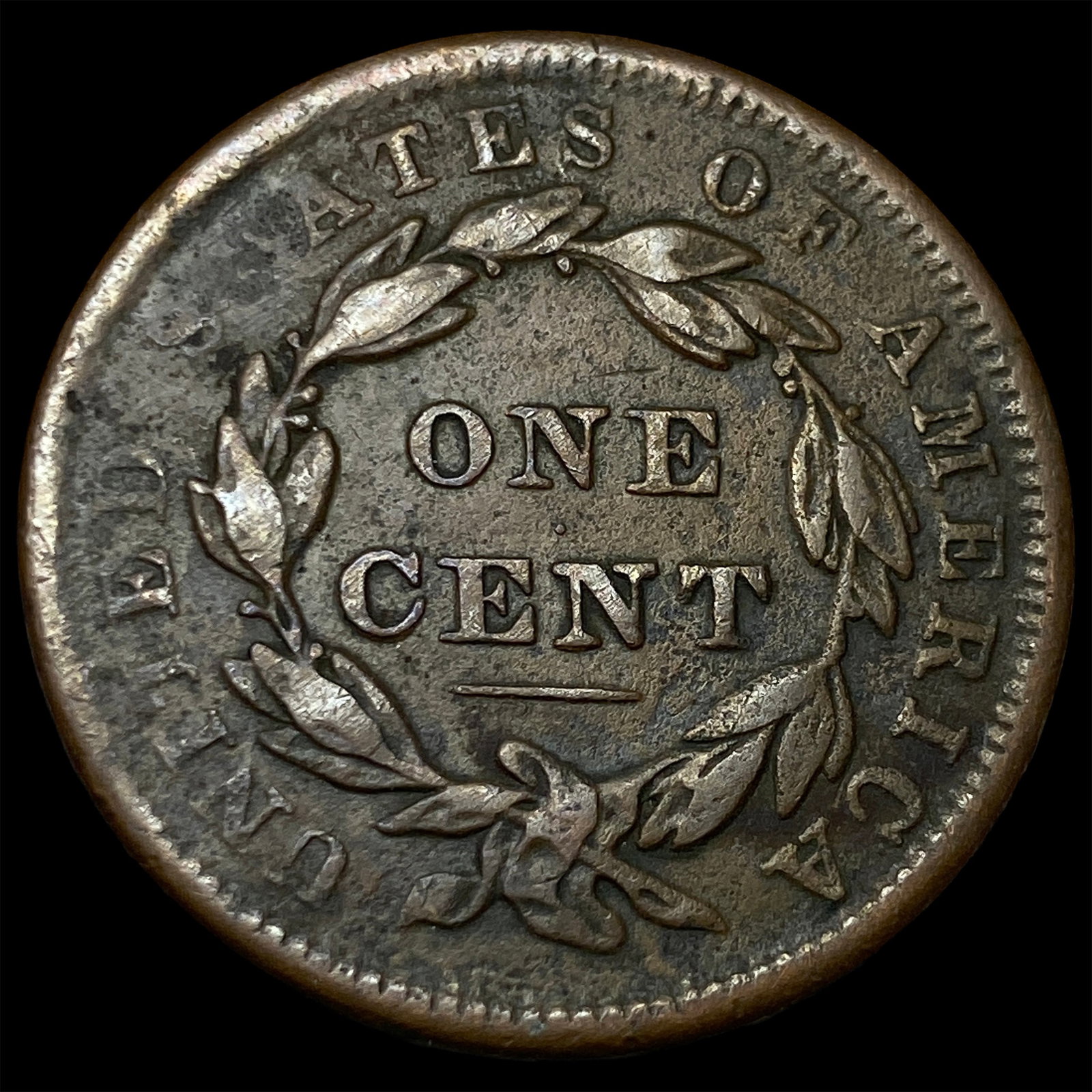 1838 Coronet Head Large Cent NEARLY UNCIRCULATED - 2