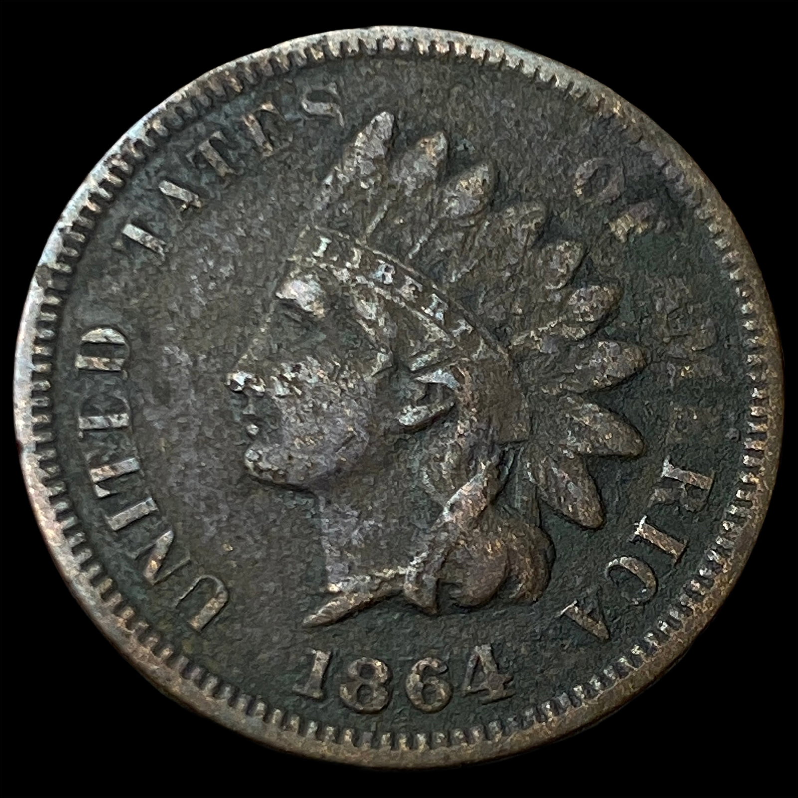 1864 Indian Head Cent LIGHTLY CIRCULATED: 1864 Indian Head Cent LIGHTLY CIRCULATED