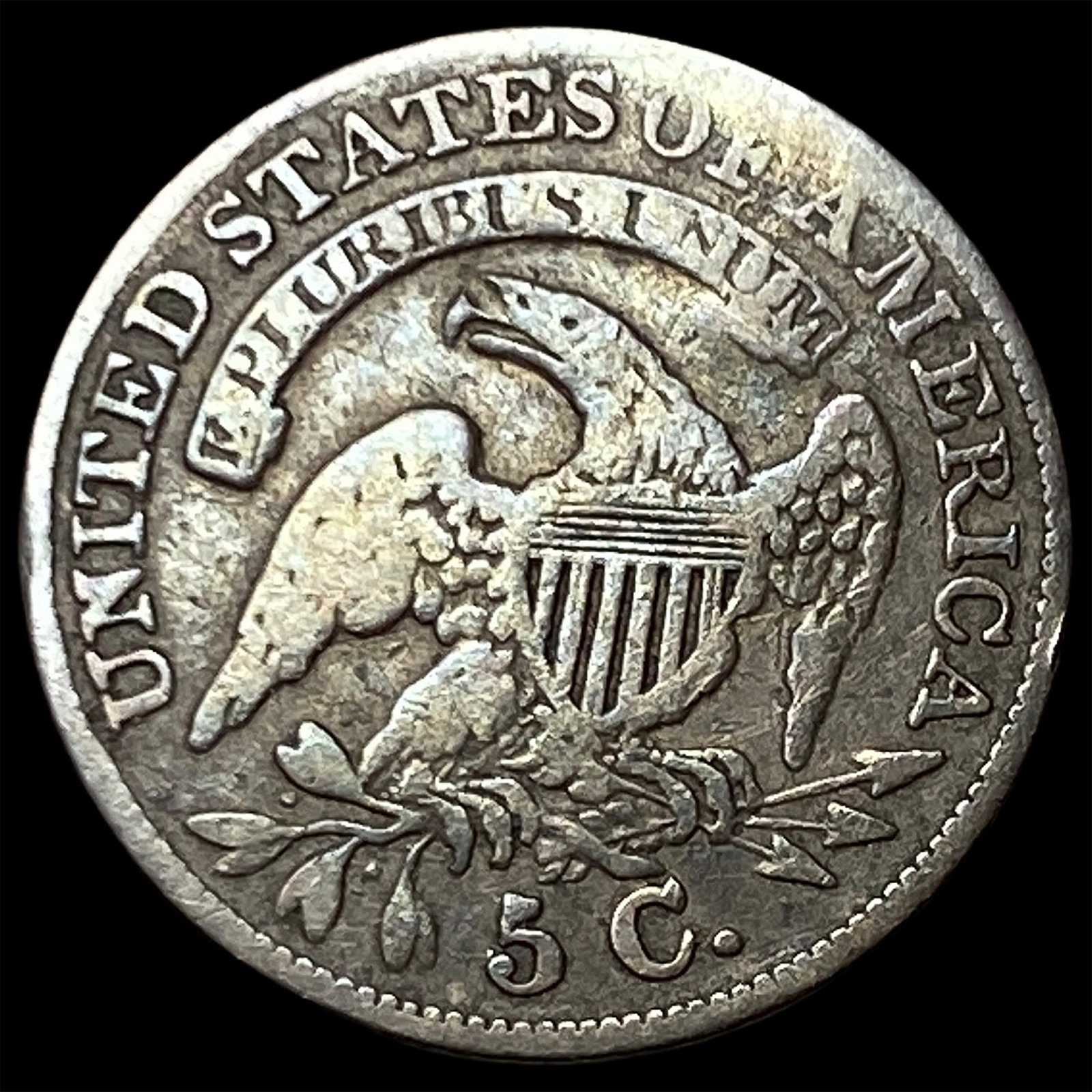 1834 Capped Bust Half Dime LIGHTLY CIRCULATED - 2
