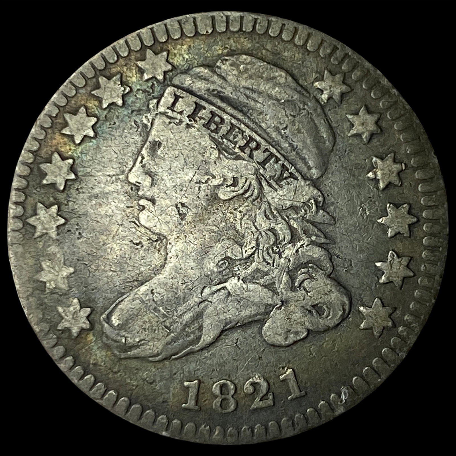 1821 Capped Bust Dime LIGHTLY CIRCULATED: 1821 Capped Bust Dime LIGHTLY CIRCULATED
