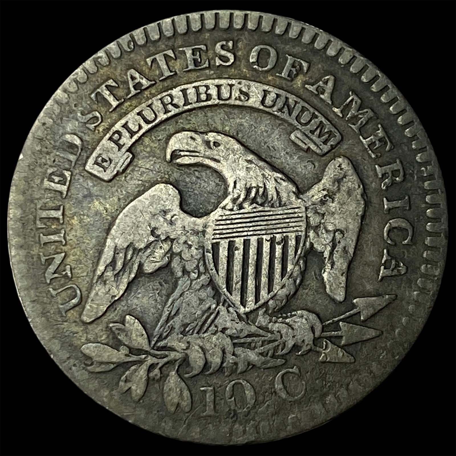 1821 Capped Bust Dime LIGHTLY CIRCULATED - 2