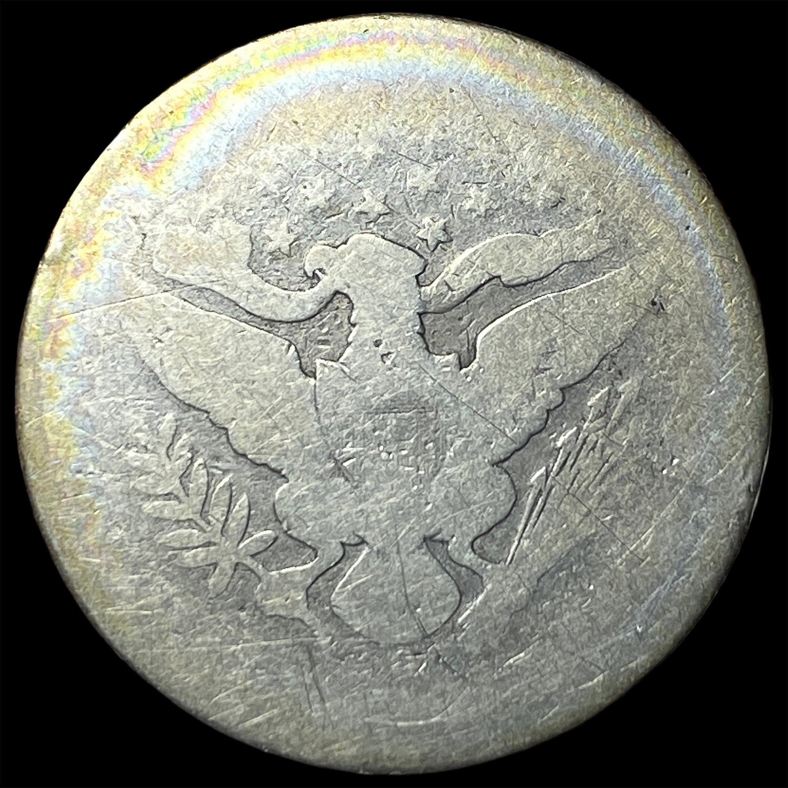 1897-O Silver Barber Quarter NICELY CIRCULATED - 2