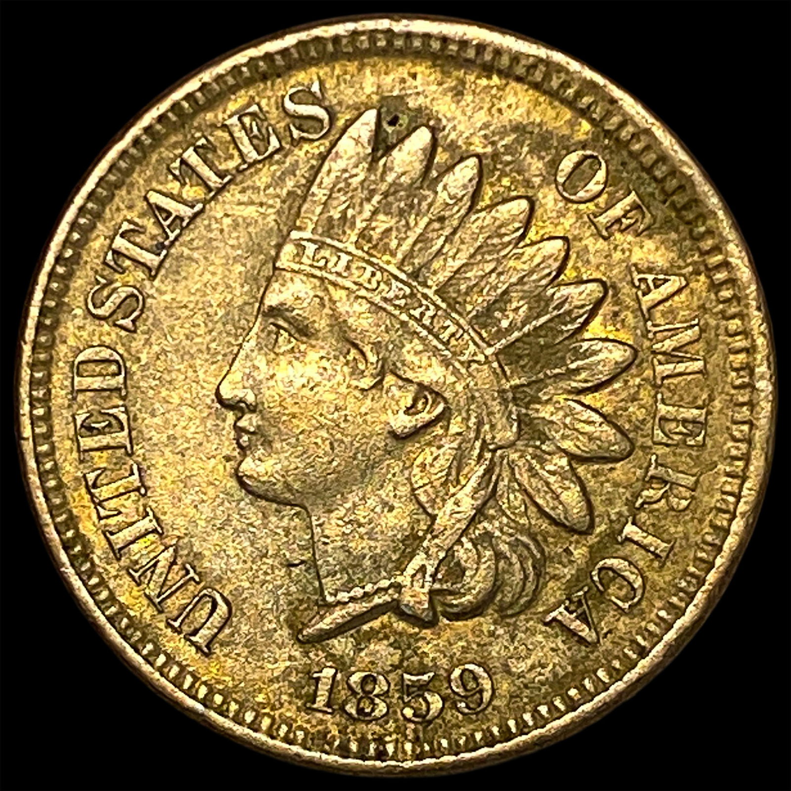 1859 Indian Head Cent CLOSELY UNCIRCULATED: 1859 Indian Head Cent CLOSELY UNCIRCULATED