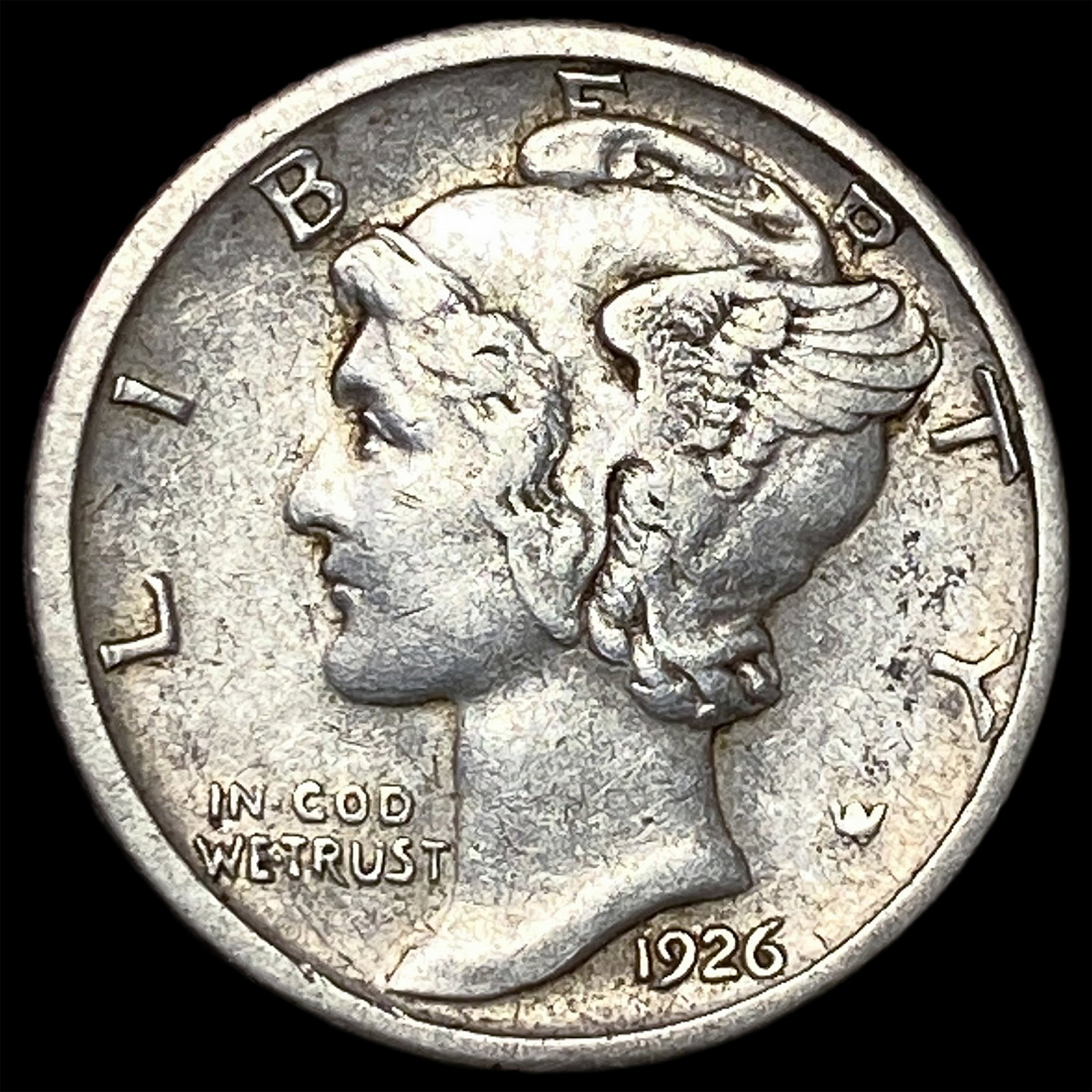 1926-D Silver Mercury Dime NEARLY UNCIRCULATED: 1926-D Silver Mercury Dime NEARLY UNCIRCULATED