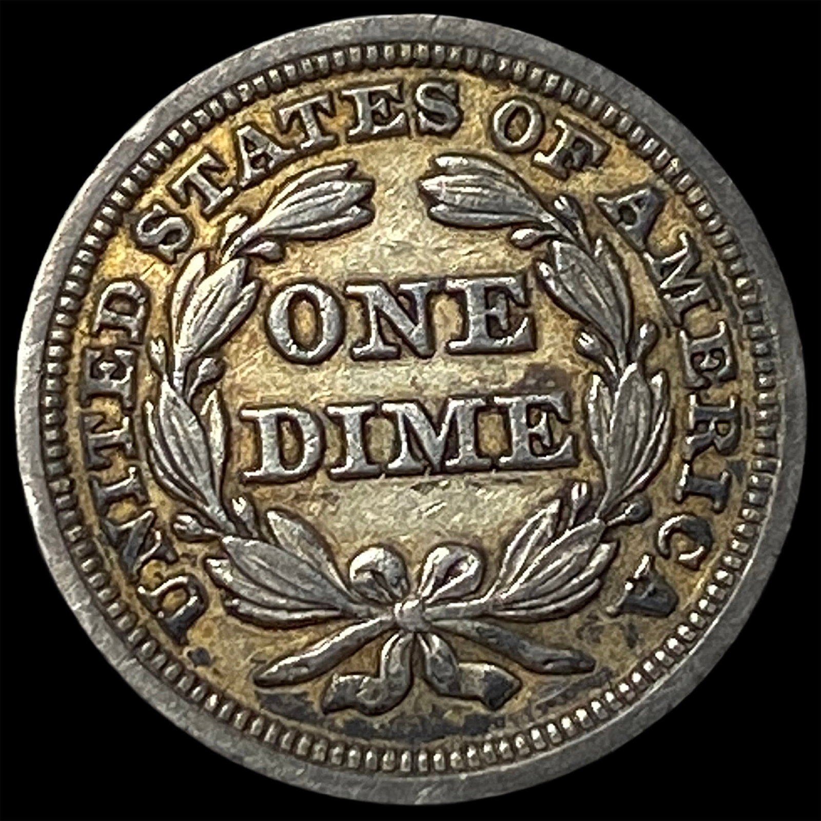 1850 Silver Seated Liberty Dime HIGH GRADE - 2