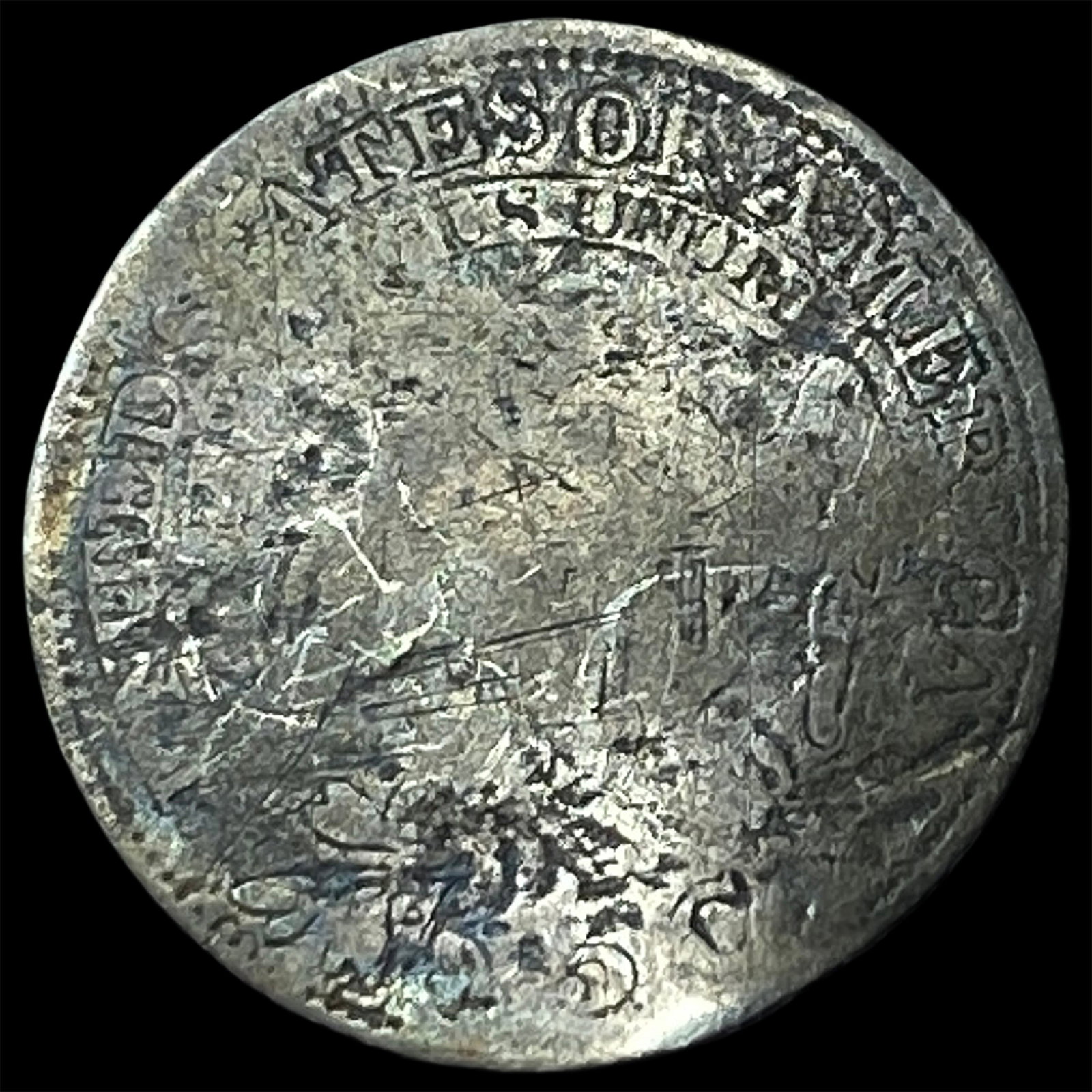 1831 Capped Bust Silver Half Dime NICELY CIRCULATED - 2