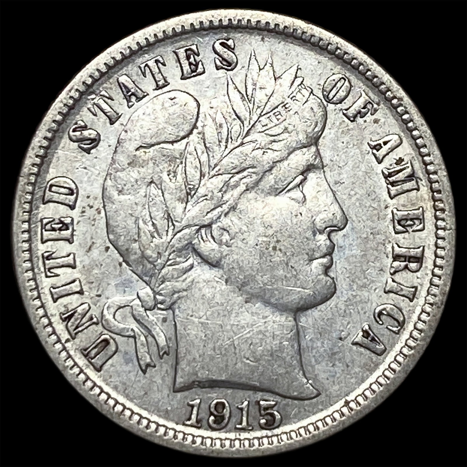 1915 Silver Barber Dime CLOSELY UNCIRCULATED: 1915 Silver Barber Dime CLOSELY UNCIRCULATED