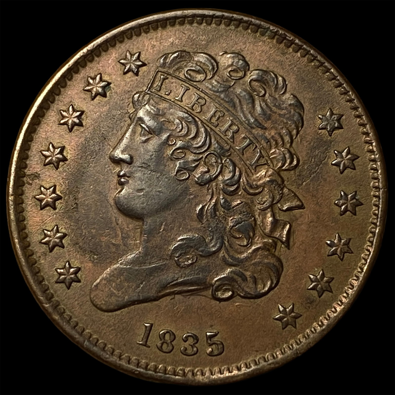 1835 Classic Head Half Cent UNCIRCULATED: 1835 Classic Head Half Cent UNCIRCULATED