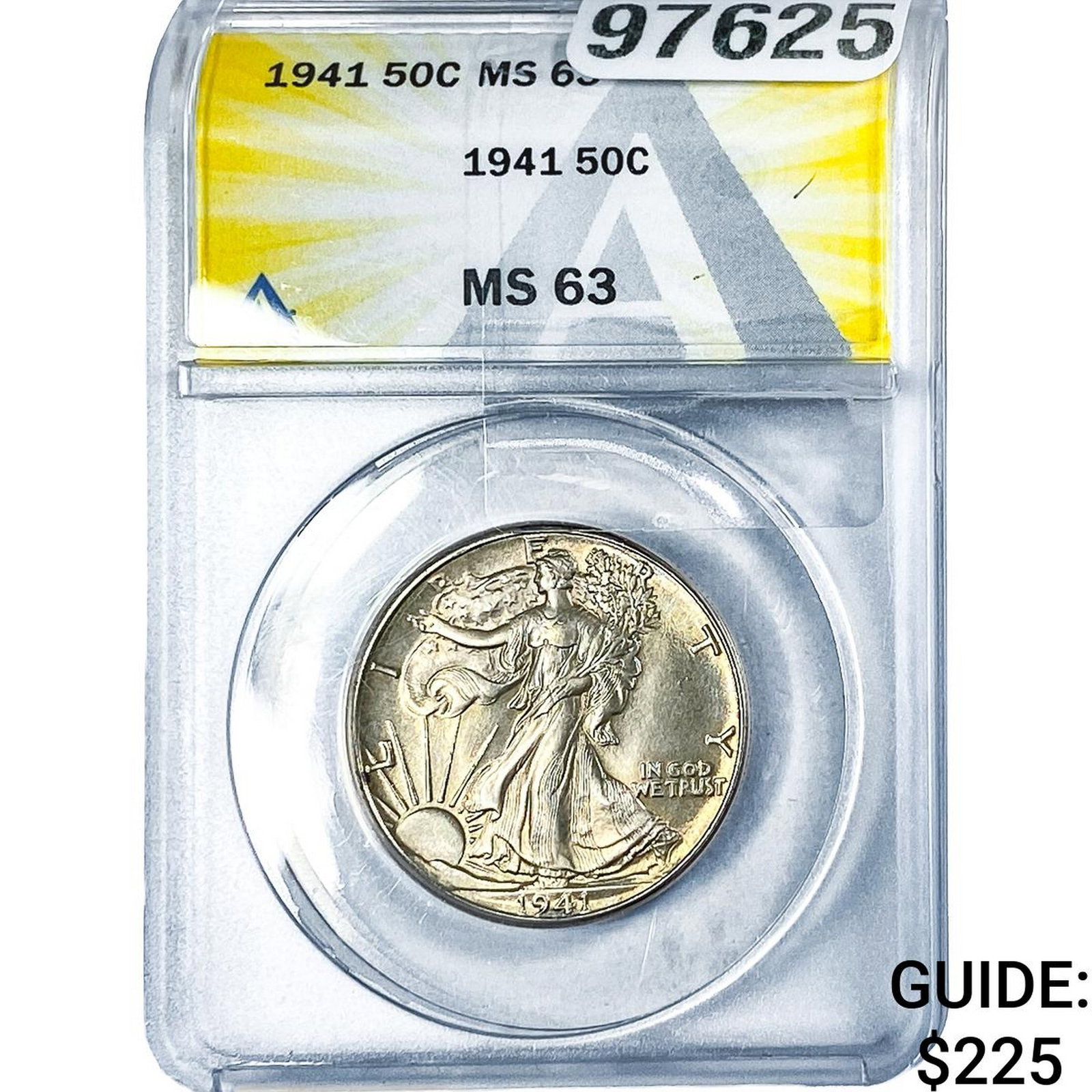 1941 Walking Liberty Half Dollar ANACS MS63: 1941 Walking Liberty Half Dollar ANACS MS63