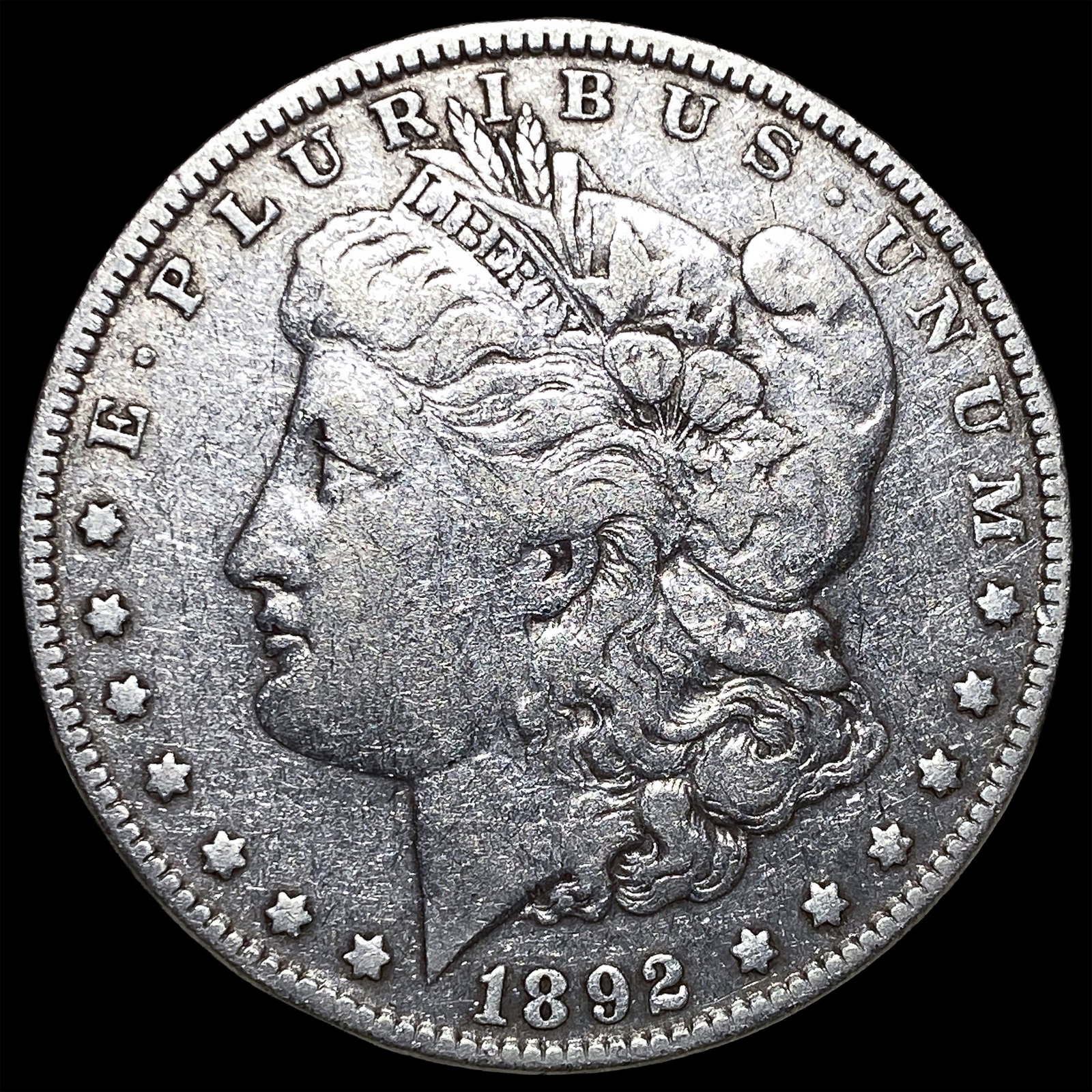 1892 Morgan Silver Dollar NEARLY UNCIRCULATED: 1892 Morgan Silver Dollar NEARLY UNCIRCULATED