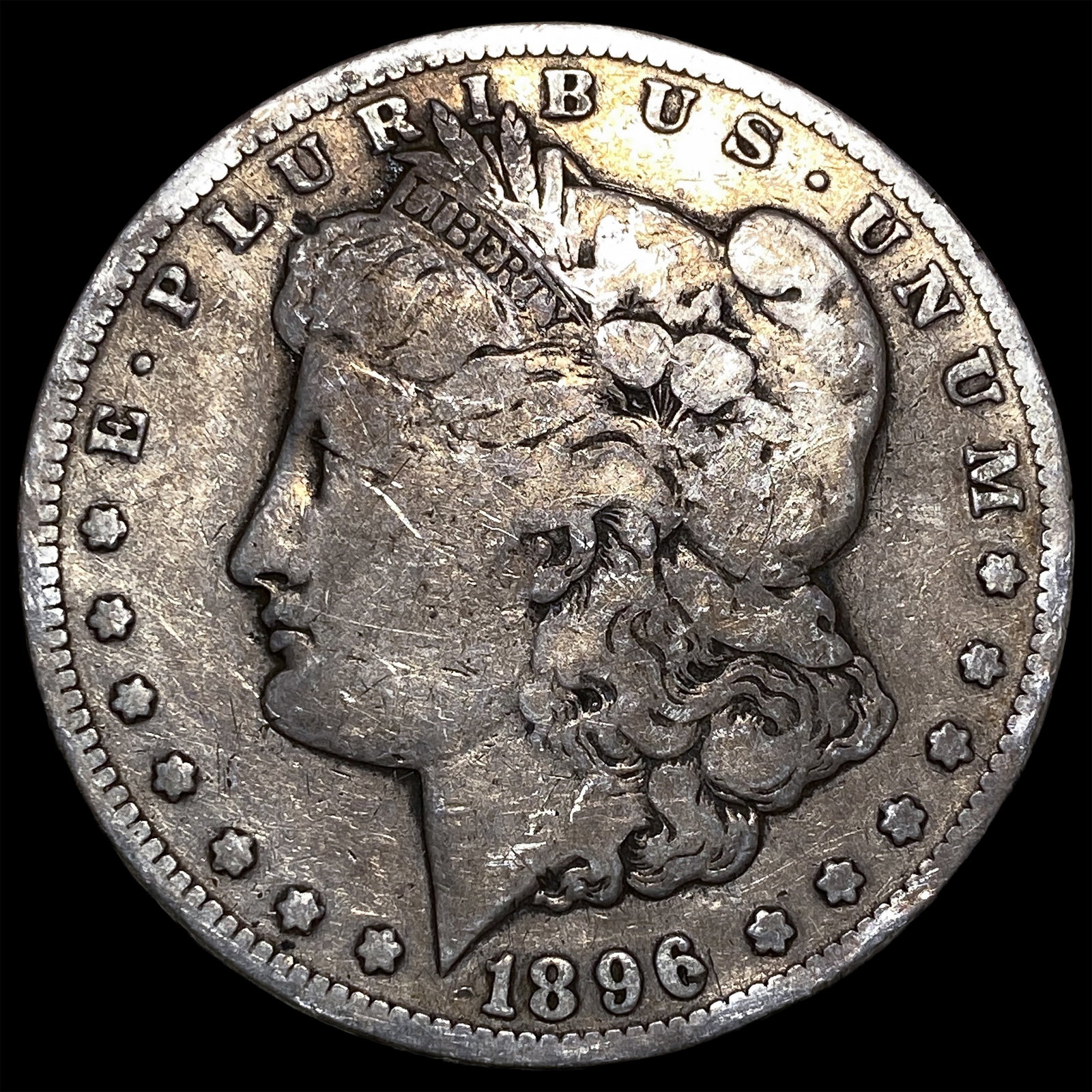 1896-S Silver Morgan Dollar LIGHTLY CIRCULATED: 1896-S Silver Morgan Dollar LIGHTLY CIRCULATED