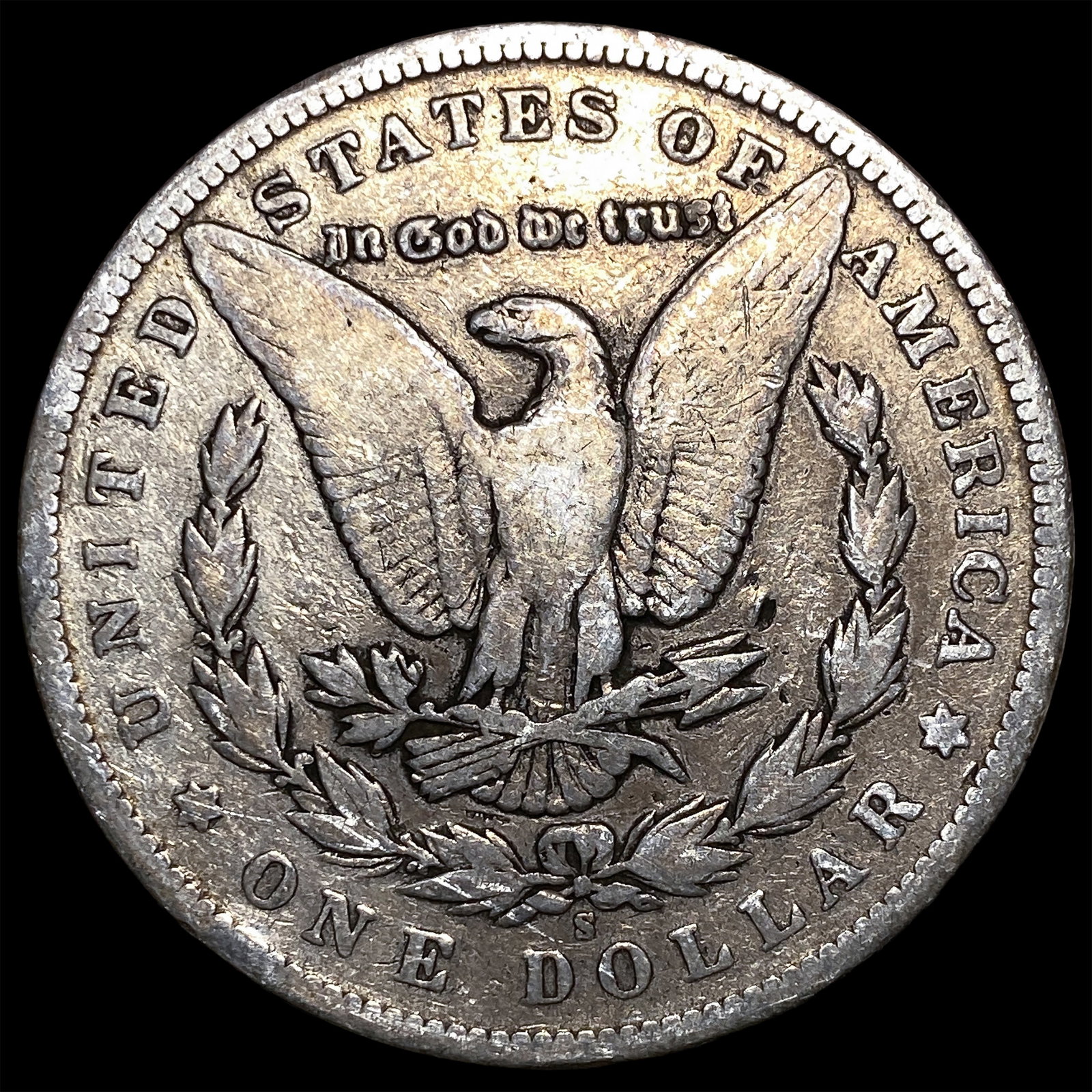 1896-S Silver Morgan Dollar LIGHTLY CIRCULATED - 2