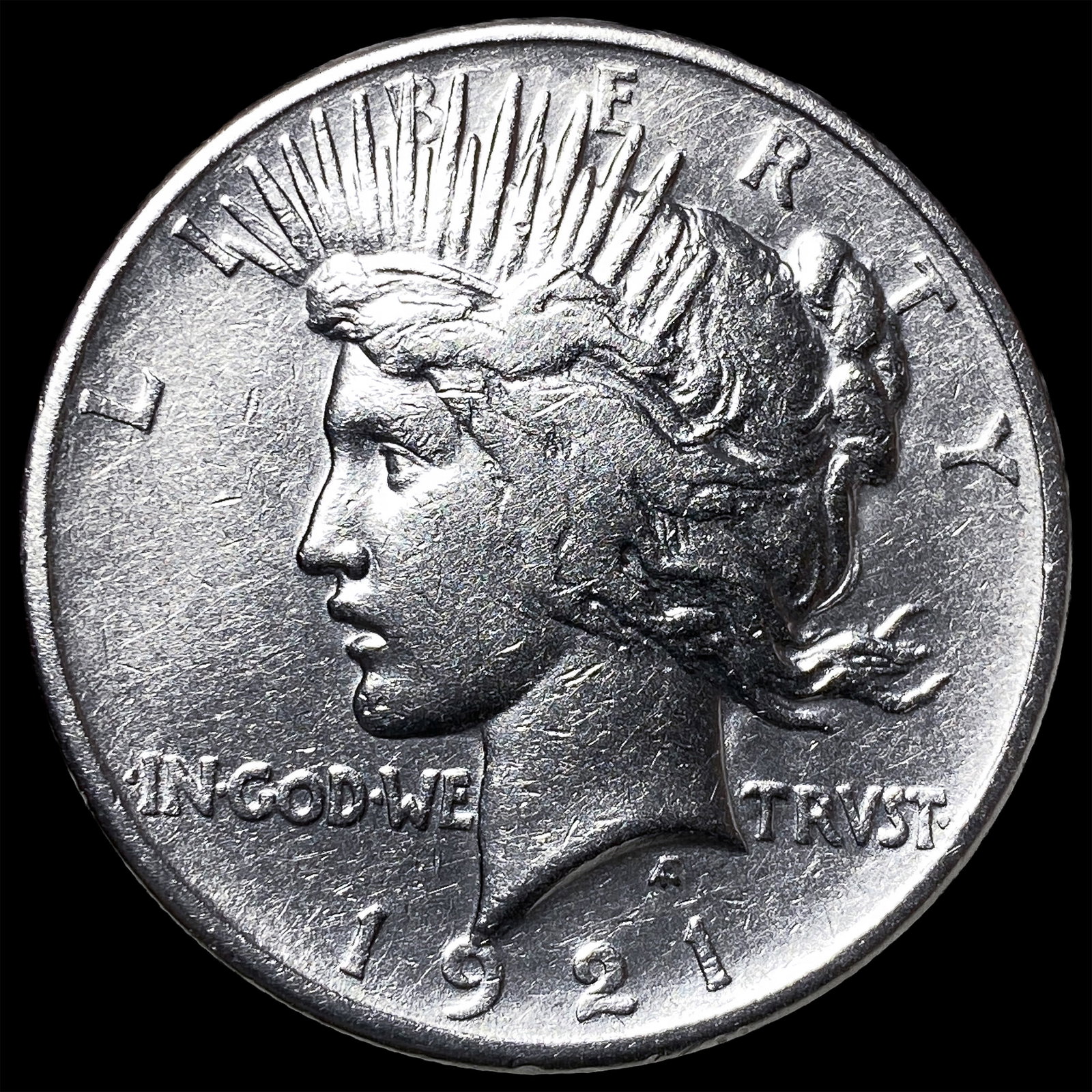 1921 Silver Peace Dollar CLOSELY UNCIRCULATED: 1921 Silver Peace Dollar CLOSELY UNCIRCULATED