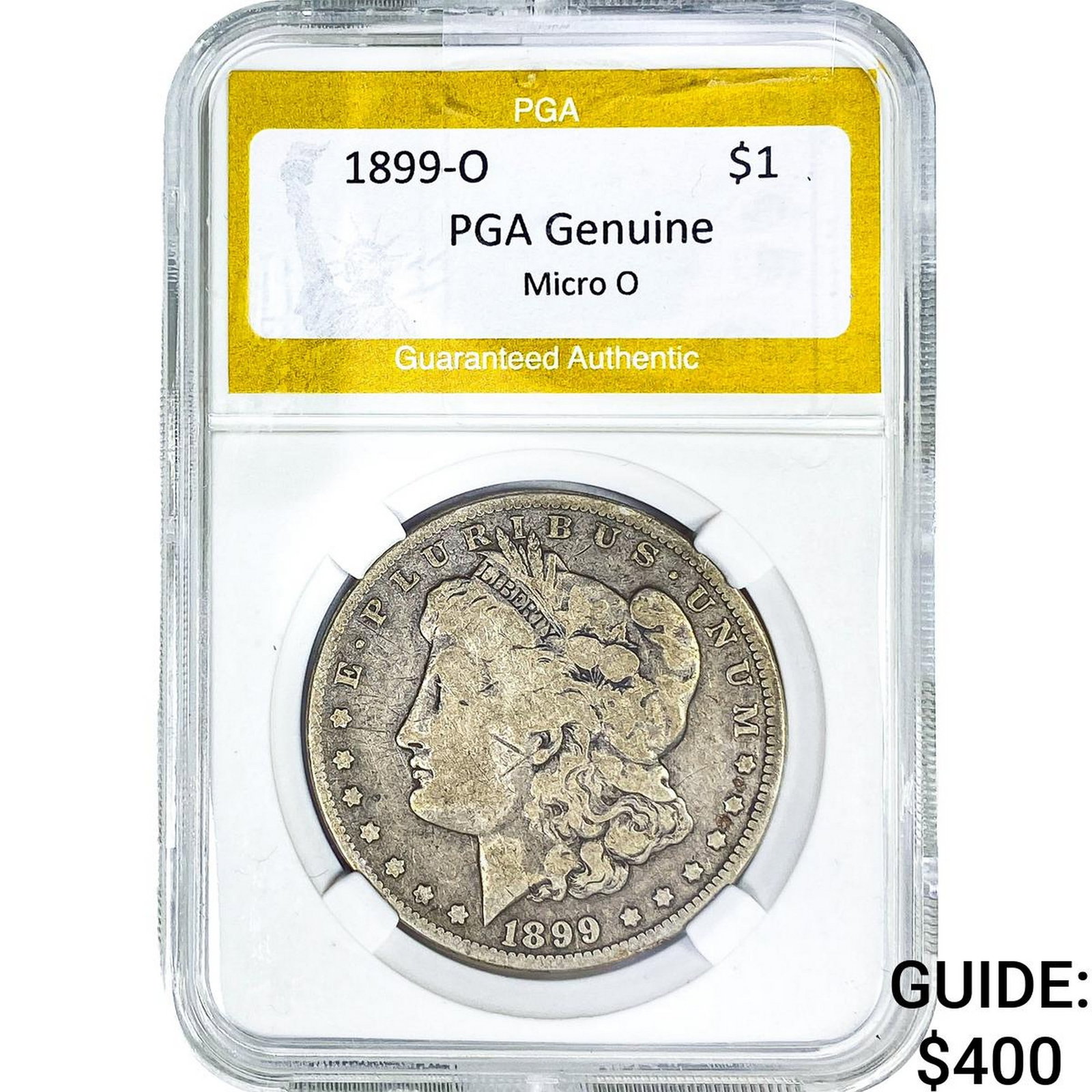 1899-O Morgan Silver Dollar PGA Genuine Micro O: 1899-O Morgan Silver Dollar PGA Genuine Micro O