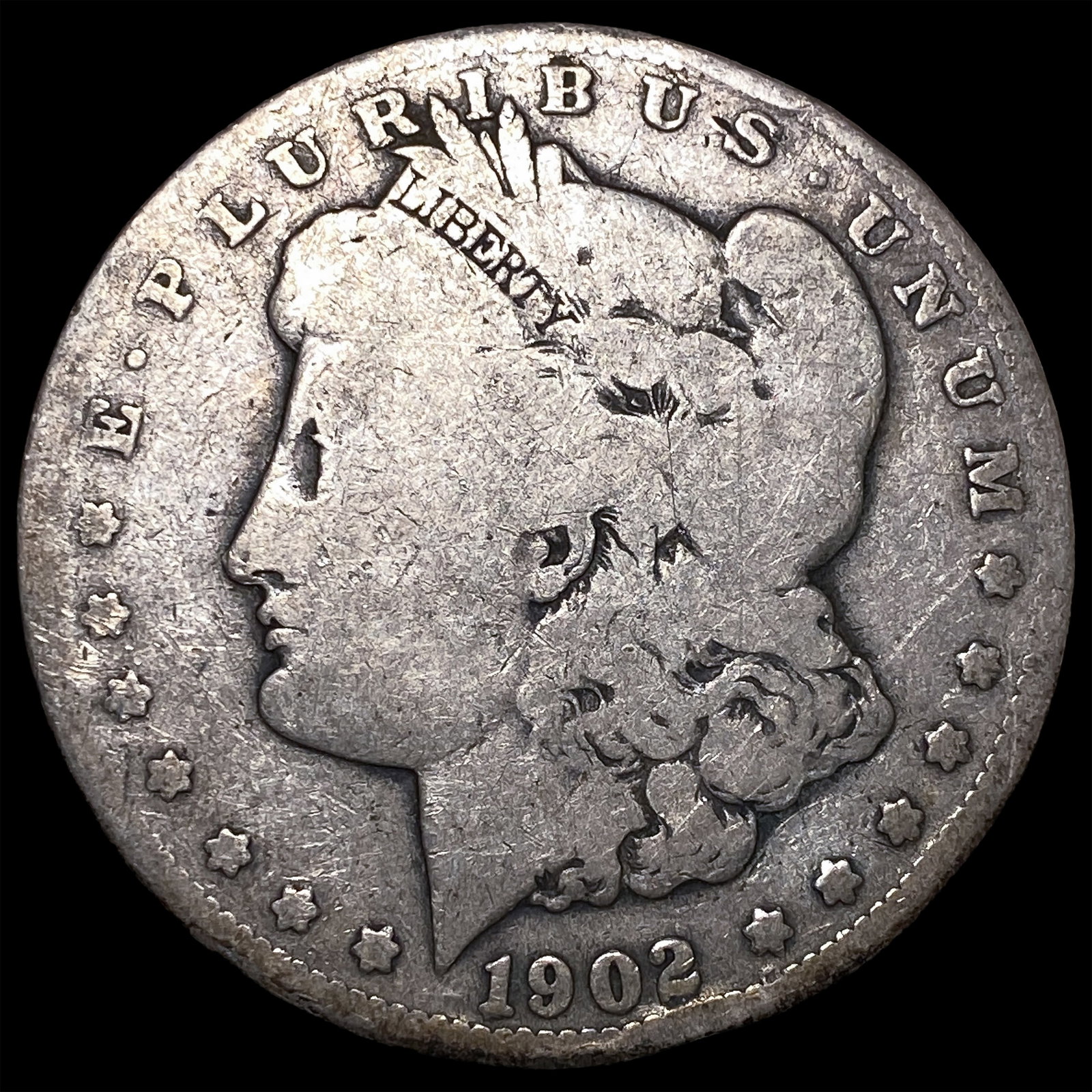 1902-S Silver Morgan Dollar LIGHTLY CIRCULATED: 1902-S Silver Morgan Dollar LIGHTLY CIRCULATED