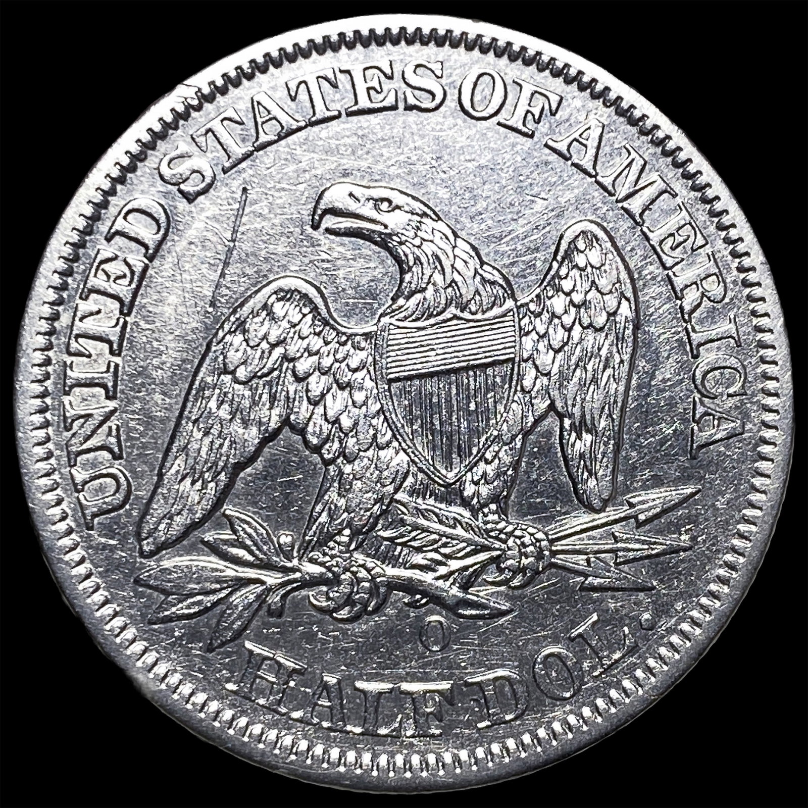 1850-O Silver Half Dollar CLOSELY UNCIRCULATED - 2