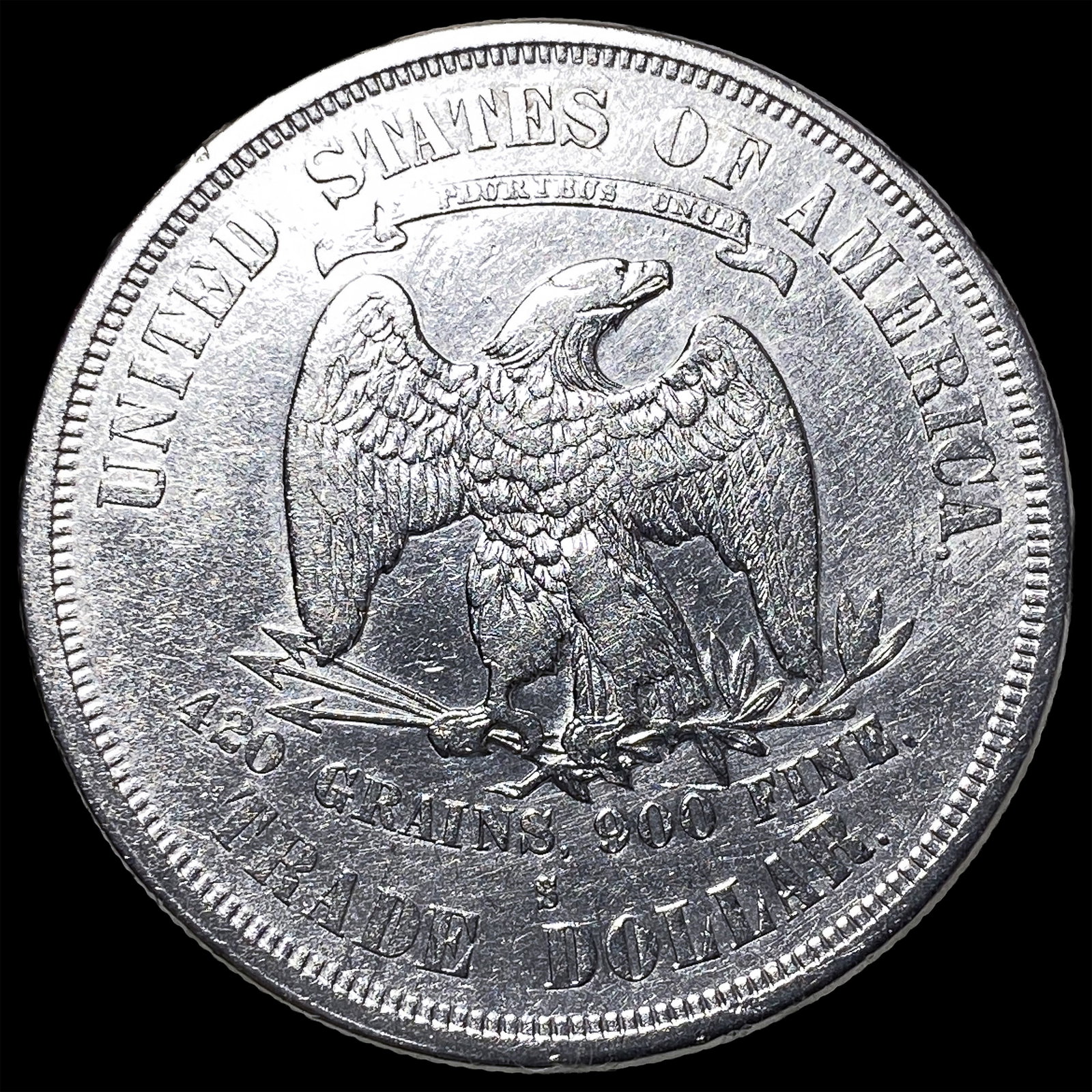 1876-S Silver Trade Dollar CLOSELY UNCIRCULATED - 2