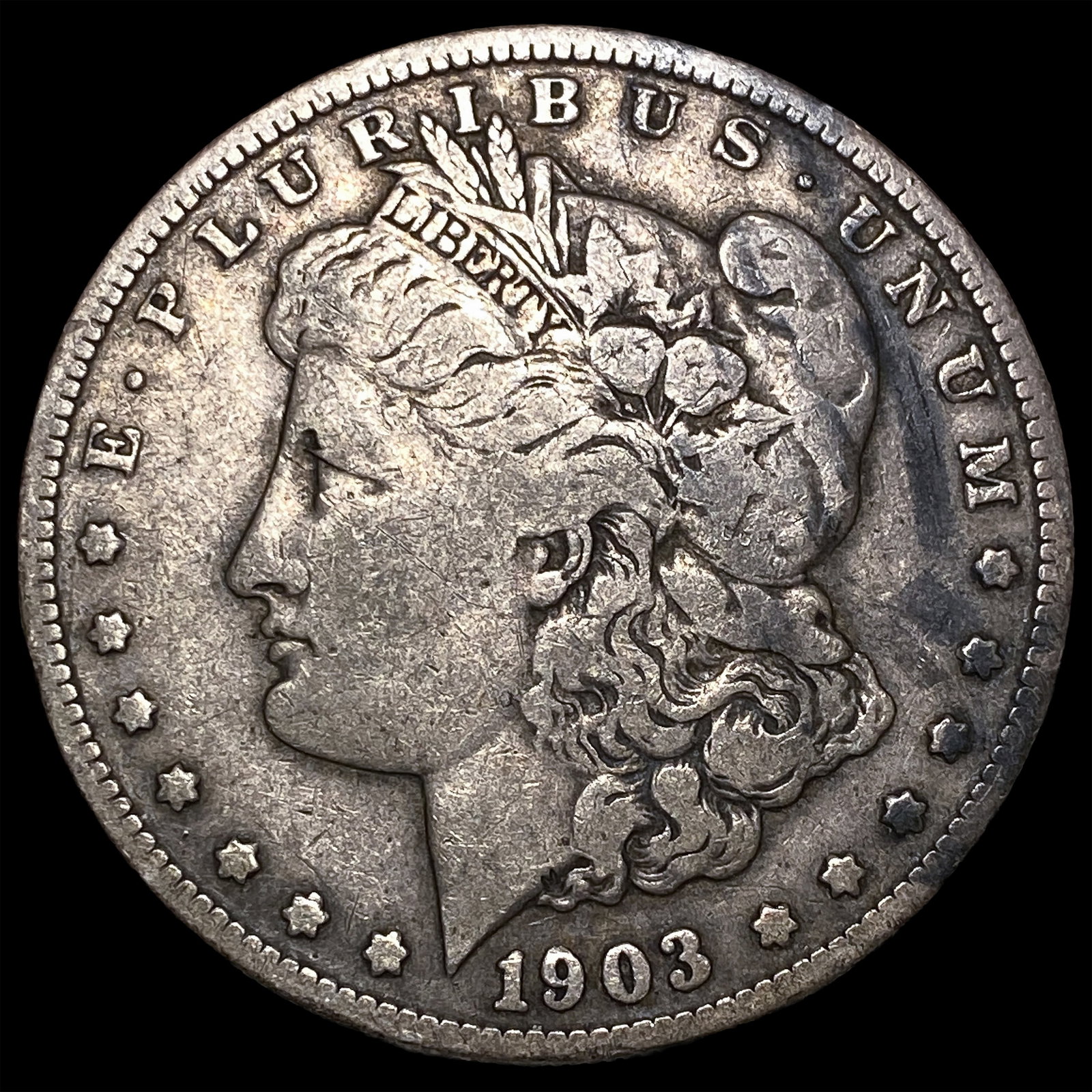 1903-S Silver Morgan Dollar ABOUT UNCIRCULATED: 1903-S Silver Morgan Dollar ABOUT UNCIRCULATED