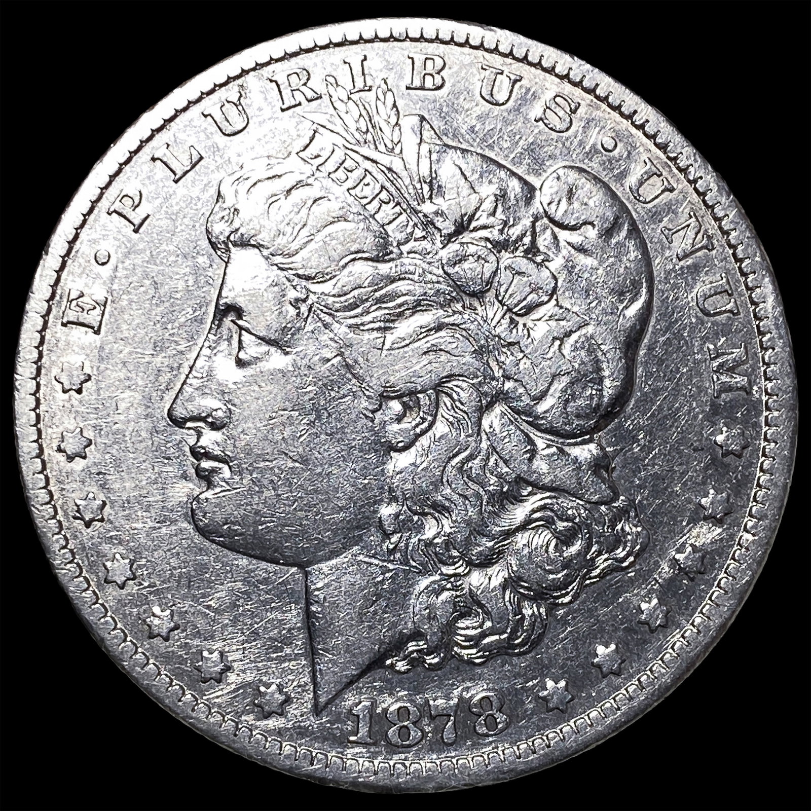 1878-CC Silver Morgan Dollar NEARLY UNCIRCULATED: 1878-CC Silver Morgan Dollar NEARLY UNCIRCULATED