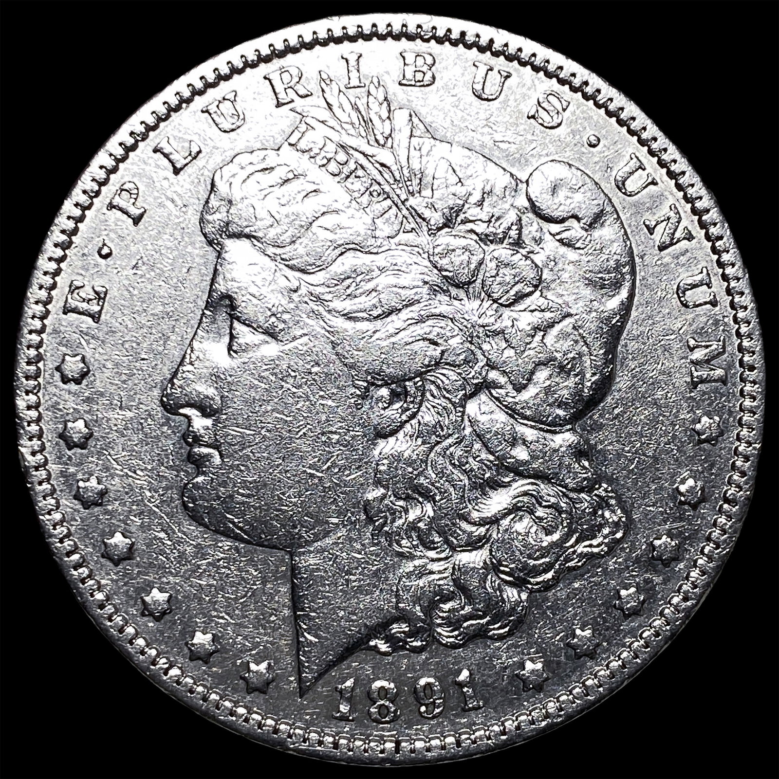 1891 Morgan Silver Dollar CLOSELY UNCIRCULATED: 1891 Morgan Silver Dollar CLOSELY UNCIRCULATED