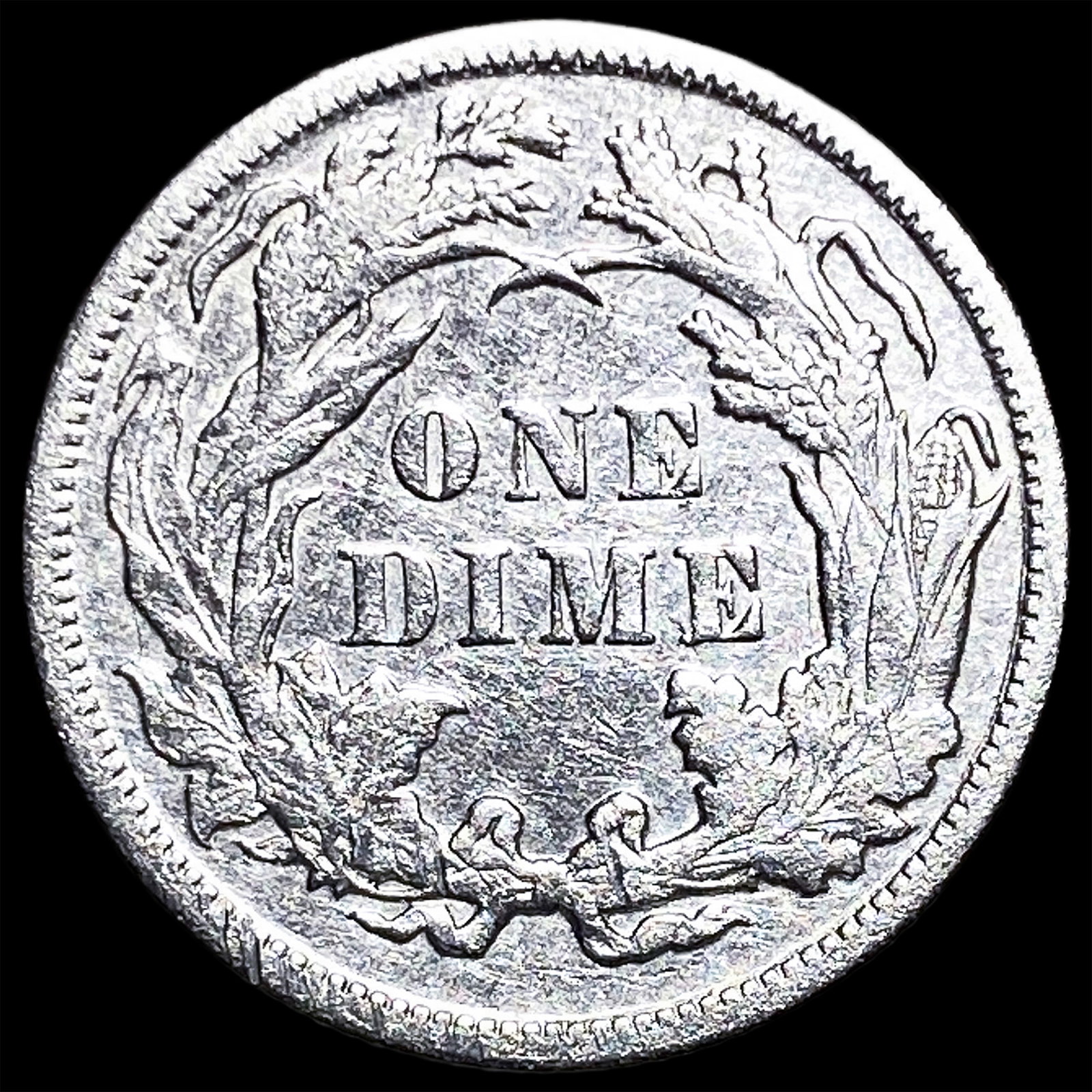 1891 Silver Dime (Seated Liberty) CLOSELY UNCIRCULATED - 2