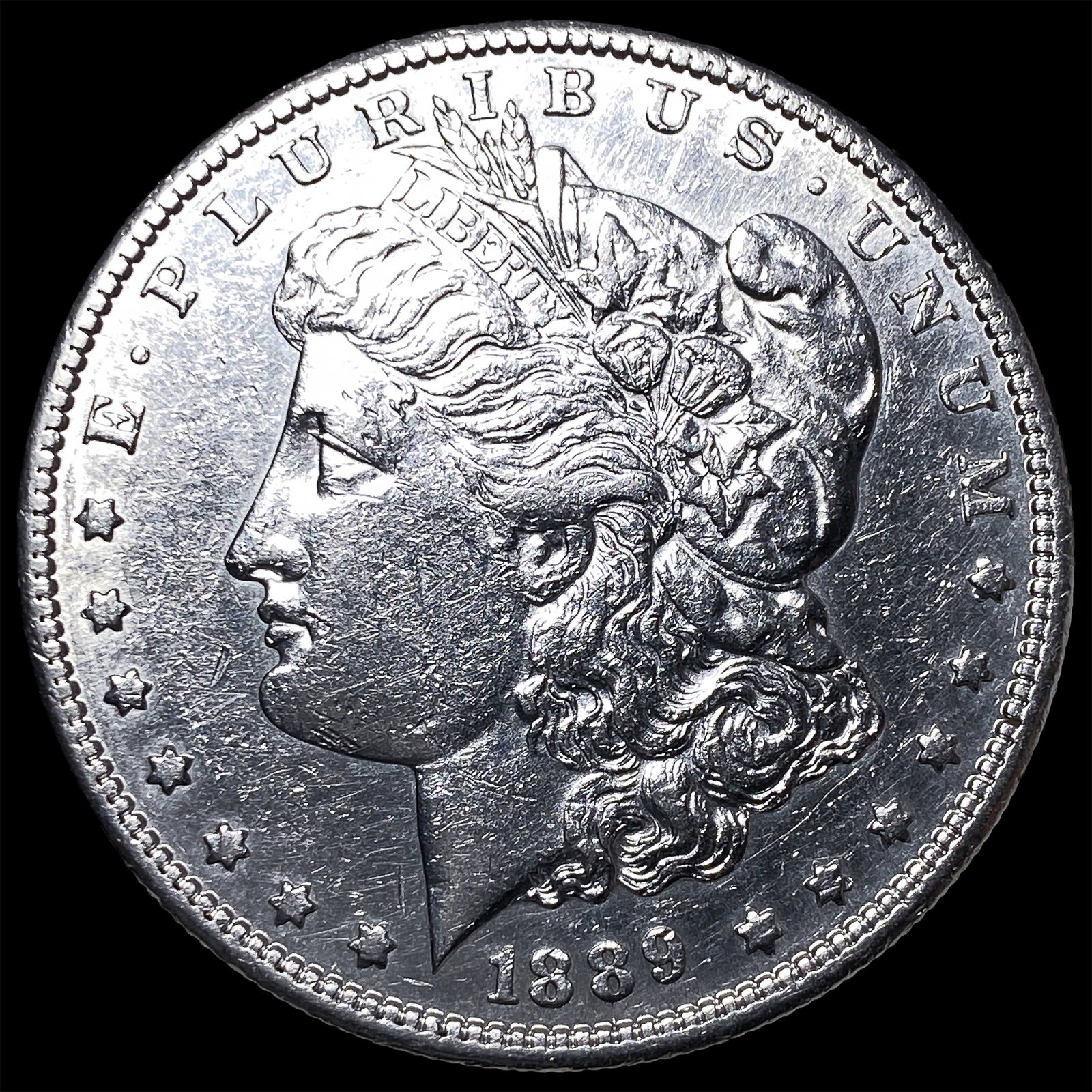 1889-S Silver Morgan Dollar CHOICE AU