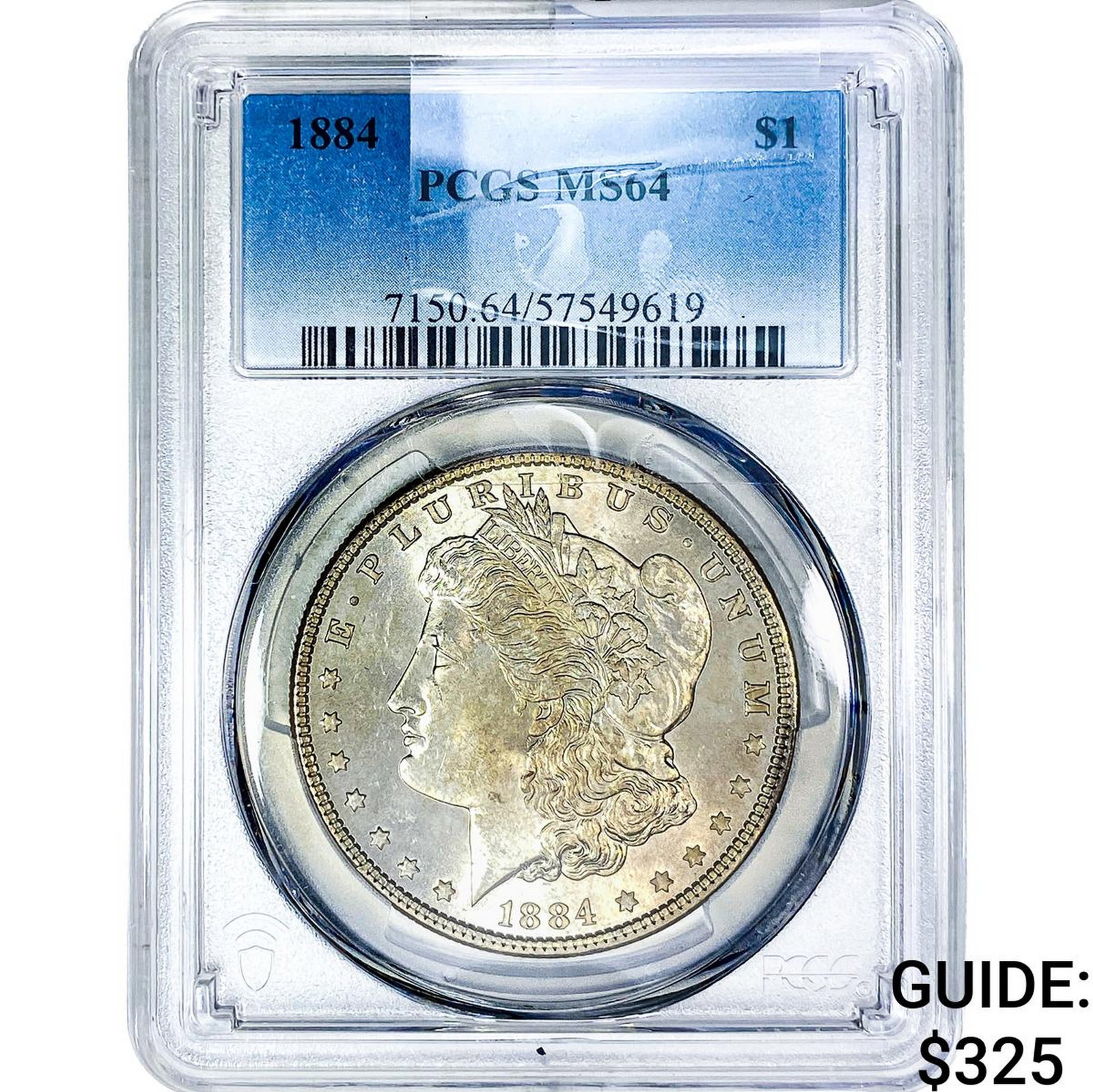 1884 Morgan Silver Dollar PCGS MS64: 1884 Morgan Silver Dollar PCGS MS64