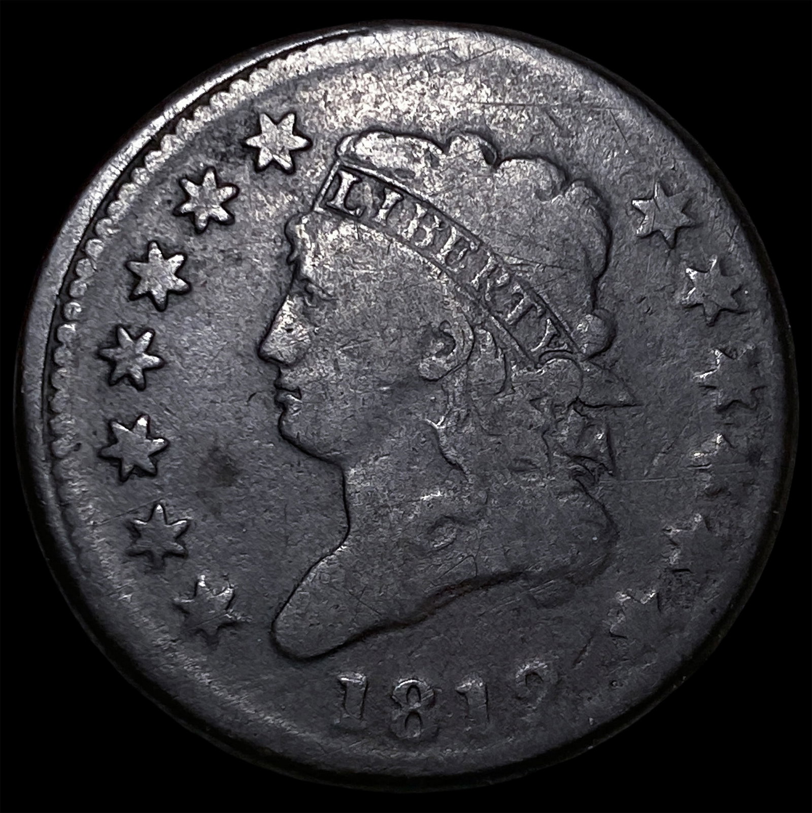 1812 Classic Head Large Cent LIGHTLY CIRCULATED: 1812 Classic Head Large Cent LIGHTLY CIRCULATED
