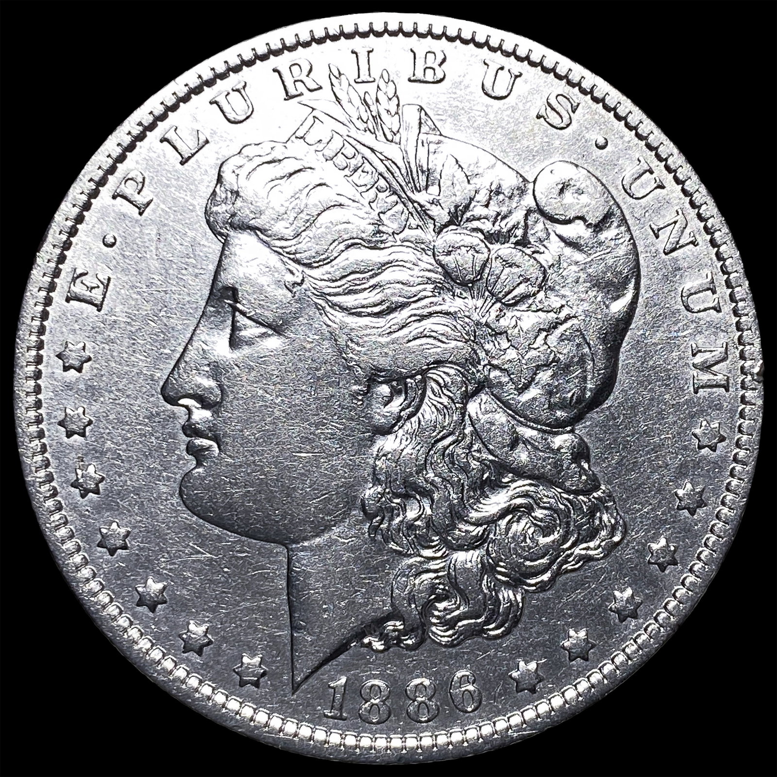 1886 Morgan Silver Dollar CLOSELY UNCIRCULATED: 1886 Morgan Silver Dollar CLOSELY UNCIRCULATED