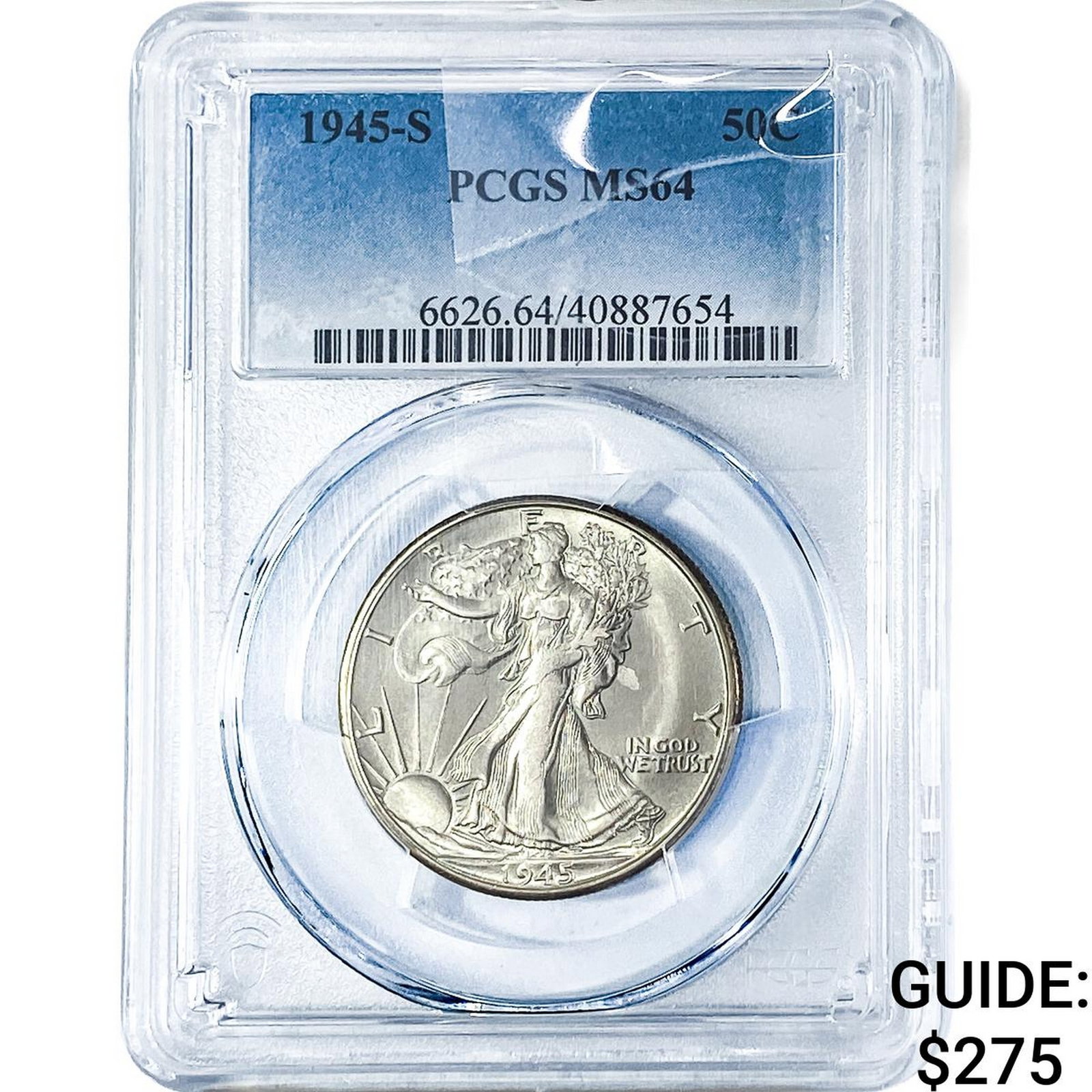 1945-S Walking Liberty Half Dollar PCGS MS64 (1 of 2)