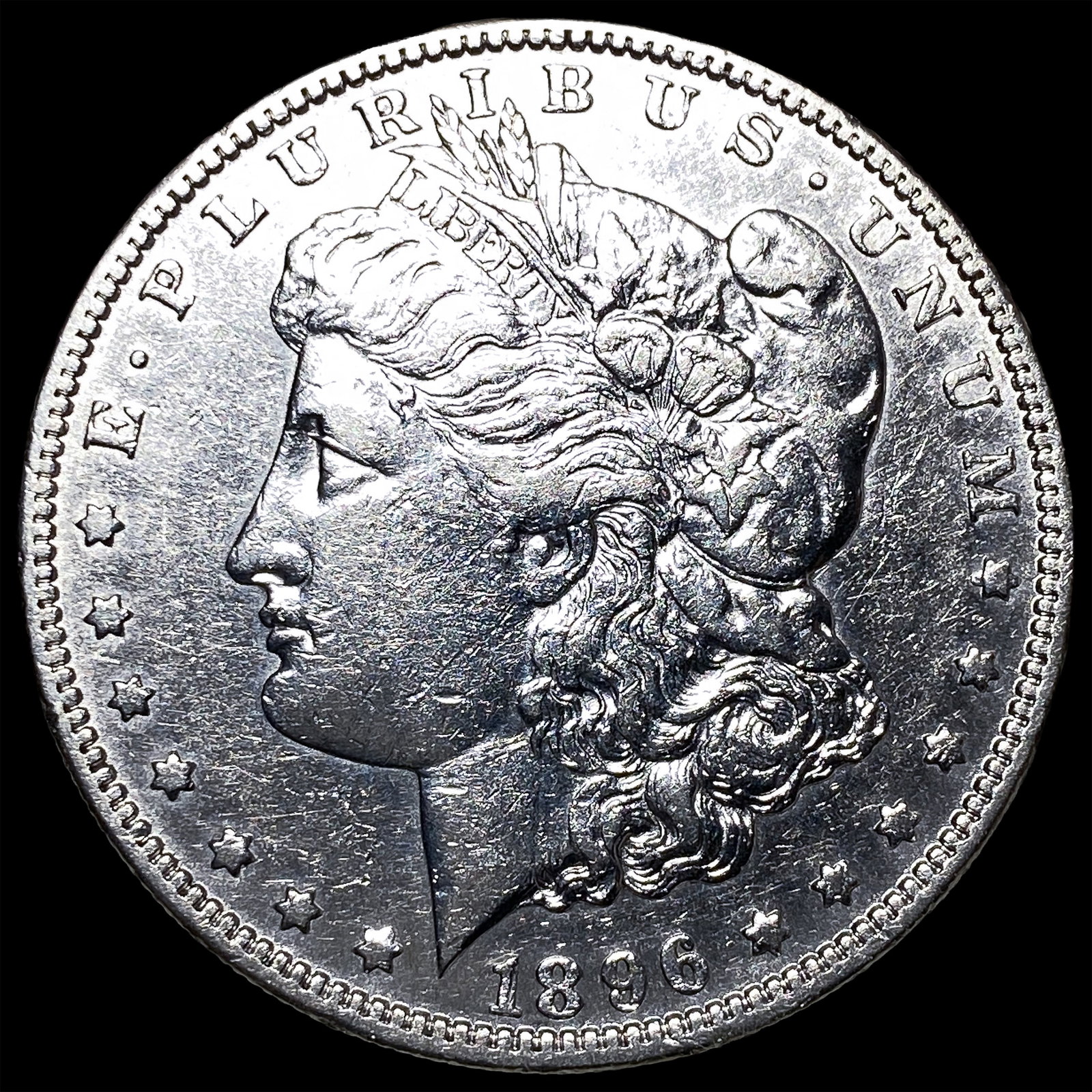 1896-S Silver Morgan Dollar CLOSELY UNCIRCULATED: 1896-S Silver Morgan Dollar CLOSELY UNCIRCULATED