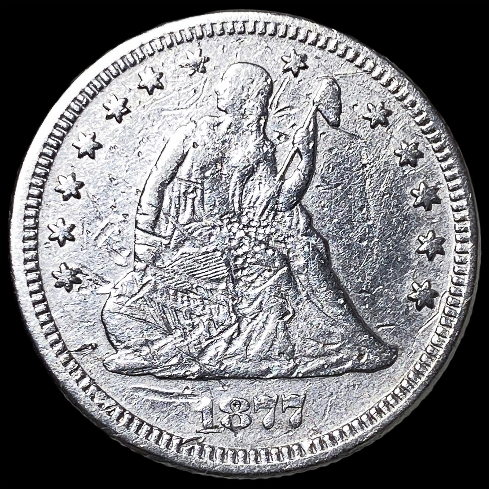 1877 Seated Liberty Quarter HIGH GRADE: 1877 Seated Liberty Quarter HIGH GRADE