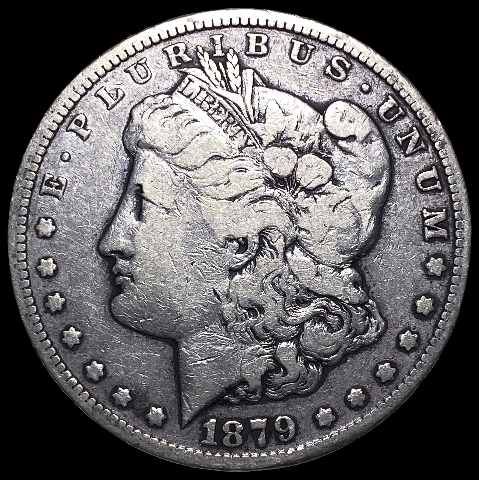 1879-CC Silver Morgan Dollar NEARLY UNCIRCULATED: 1879-CC Silver Morgan Dollar NEARLY UNCIRCULATED