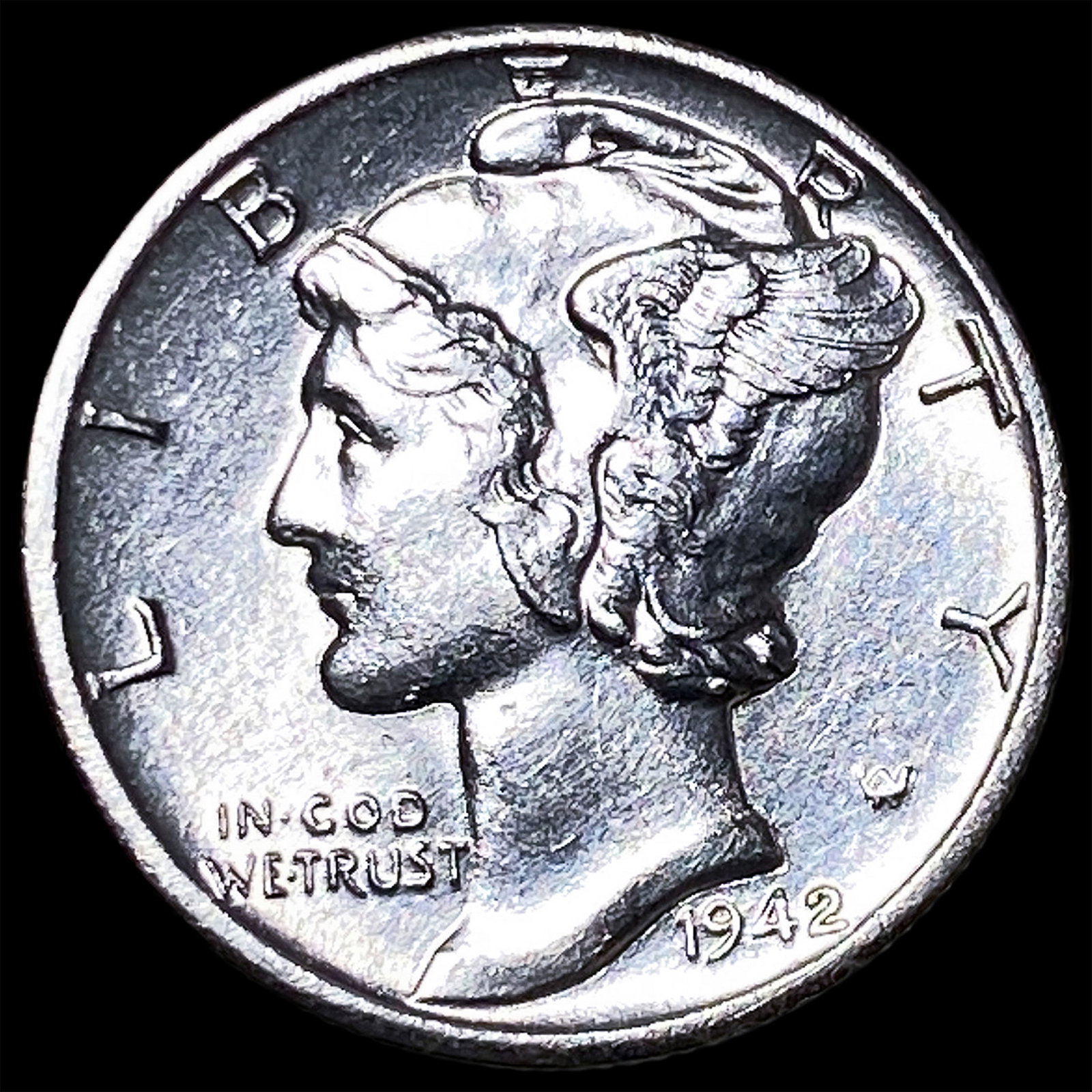 1942-S Silver Mercury Dime UNCIRCULATED: 1942-S Silver Mercury Dime UNCIRCULATED
