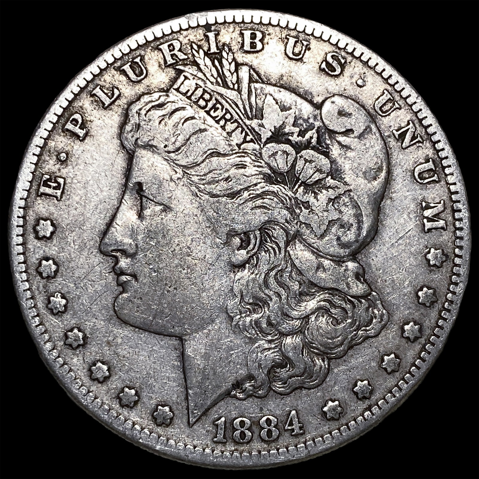 1884-S Silver Morgan Dollar NEARLY UNCIRCULATED: 1884-S Silver Morgan Dollar NEARLY UNCIRCULATED