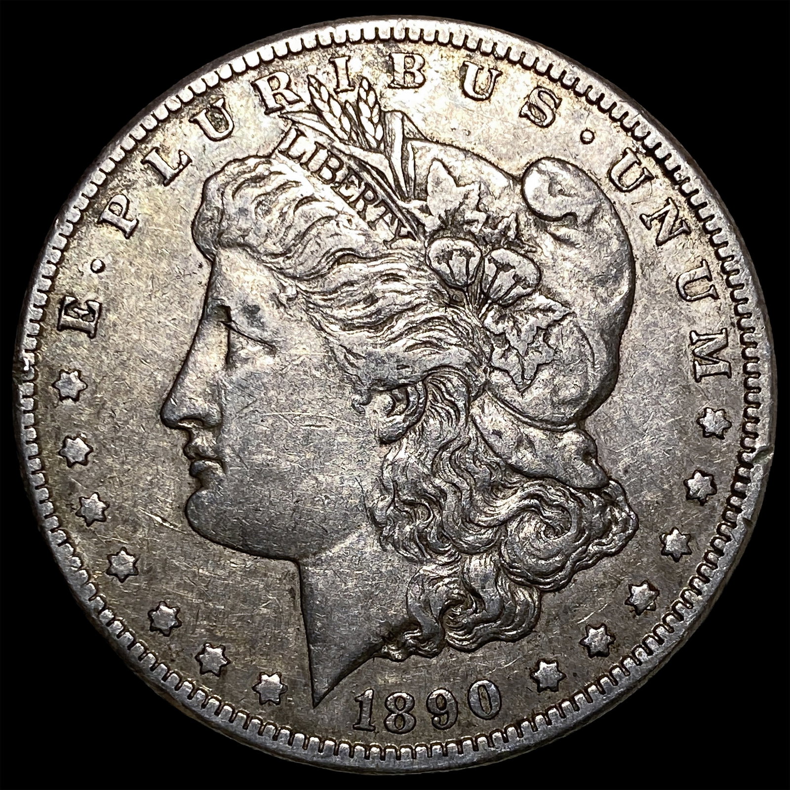 1890-CC Silver Morgan Dollar NEARLY UNCIRCULATED: 1890-CC Silver Morgan Dollar NEARLY UNCIRCULATED