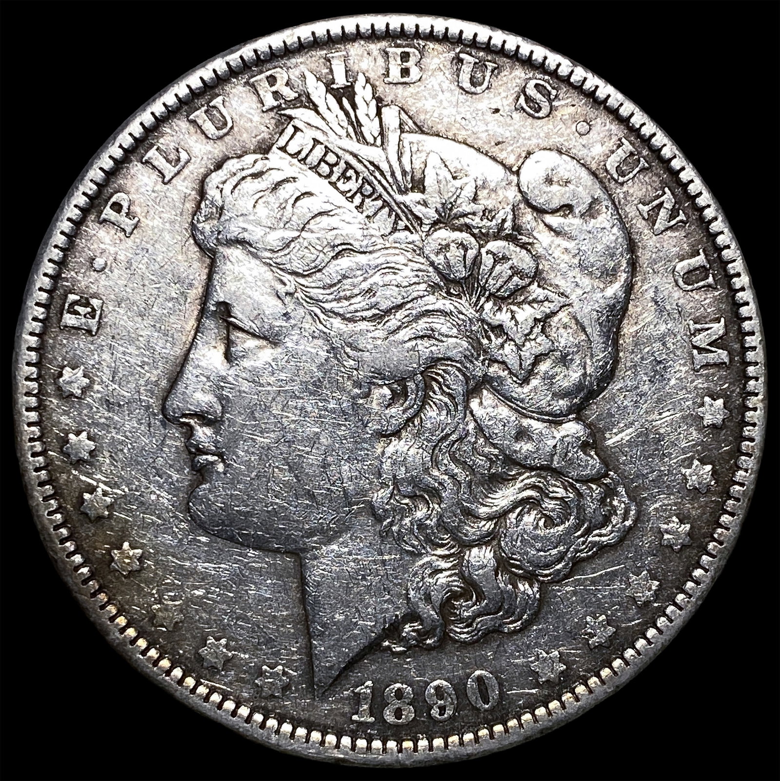 1890-O Silver Morgan Dollar NEARLY UNCIRCULATED: 1890-O Silver Morgan Dollar NEARLY UNCIRCULATED