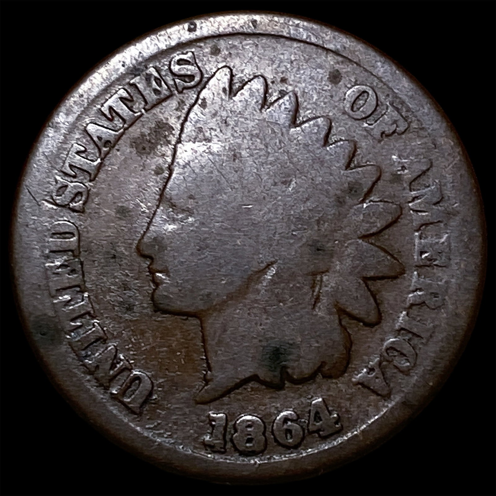 1864 Indian Head Cent (Bronze) NICELY CIRCULATED: 1864 Indian Head Cent (Bronze) NICELY CIRCULATED