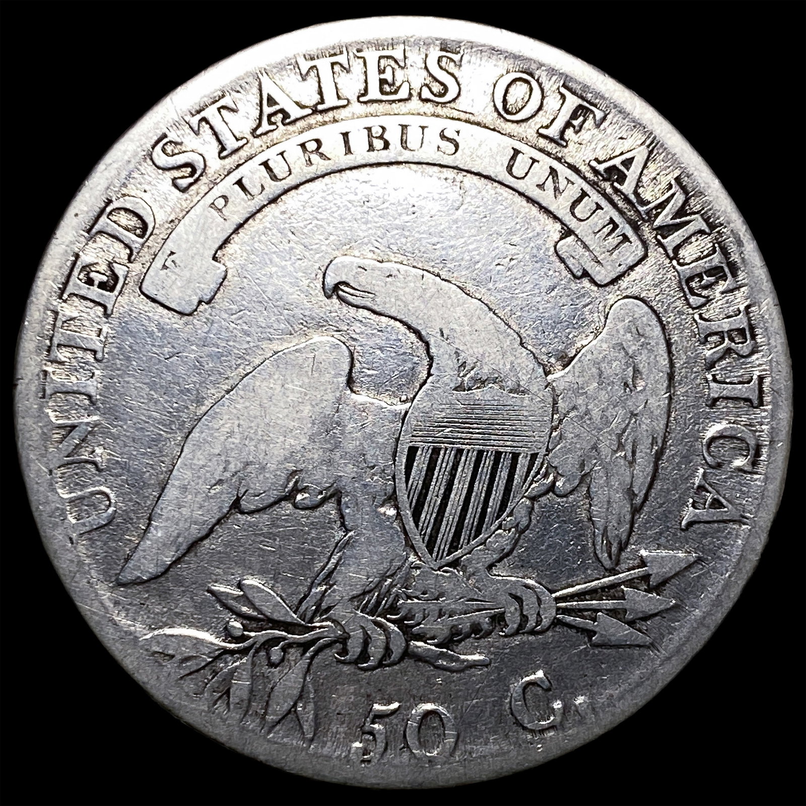1808 Capped Bust Half Dollar LIGHTLY CIRCULATED - 2