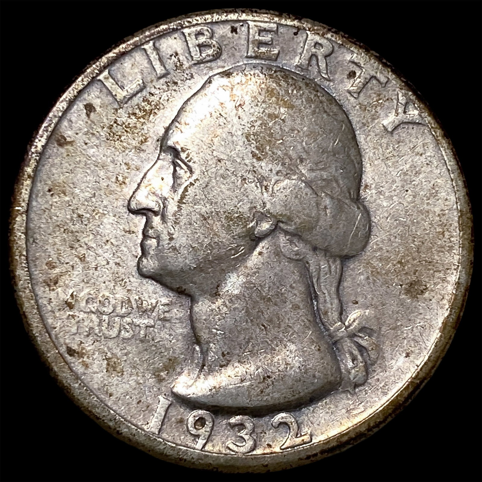 1932-D Silver Washington Quarter ABOUT UNCIRCULATED: 1932-D Silver Washington Quarter ABOUT UNCIRCULATED